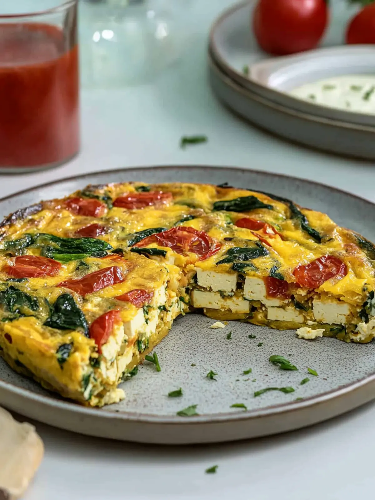 Veganer Tofu-Frittata: Gesund, Glutenfrei und Einfach Zubereitet 4 Veganer Tofu-Frittata (Glutenfrei, Ei-frei, Milchfrei)