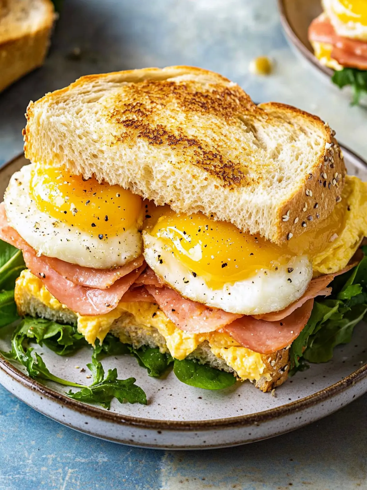 Schinken, Ei und Käse Frühstücks-Slider für ein schnelles Frühstück 5 Schinken, Ei und Käse Frühstücks-Slider