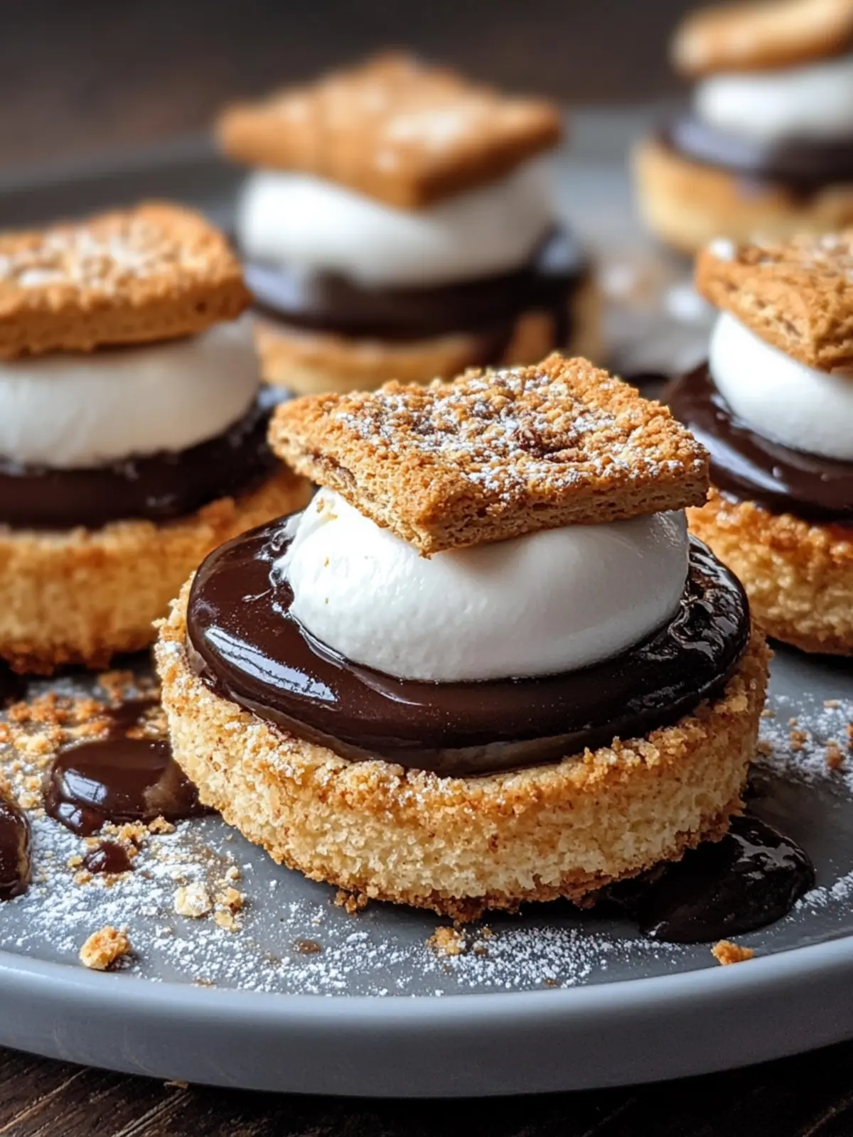 Mini S’mores Tarts mit Ganache – Überrasche Deine Gäste! 5 Mini S’mores Tartes mit Ganache