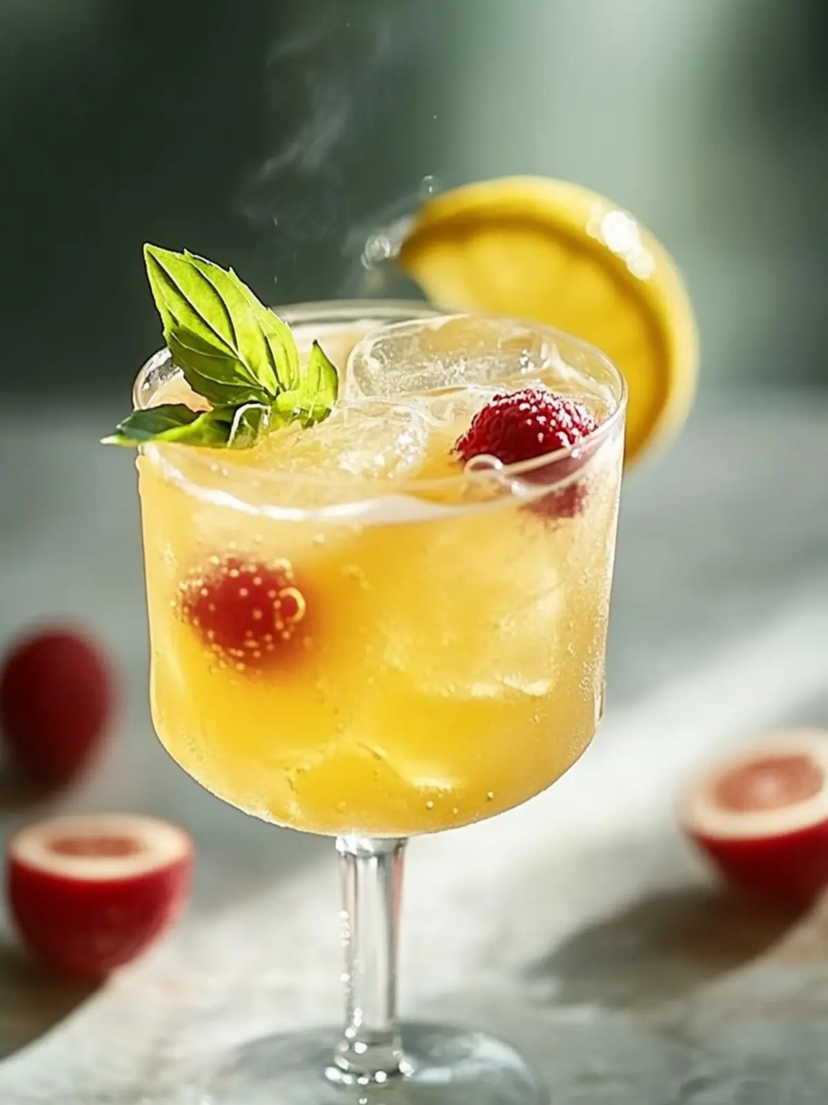 Frucht Cocktail mit cremigem Vanillepudding - ein Genuss fürs Herz 3 Frucht Cocktail