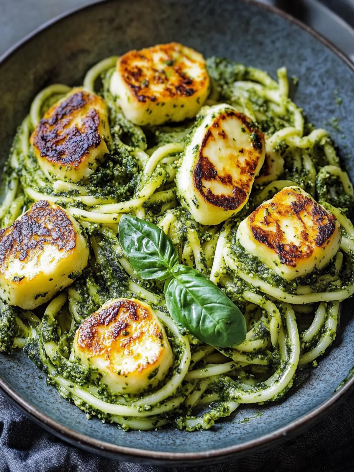 Halloumi mit Zucchini-Pesto-Nudeln: Gesund & Schnell Genießen 5 Halloumi mit Zucchini-Pesto-Nudeln