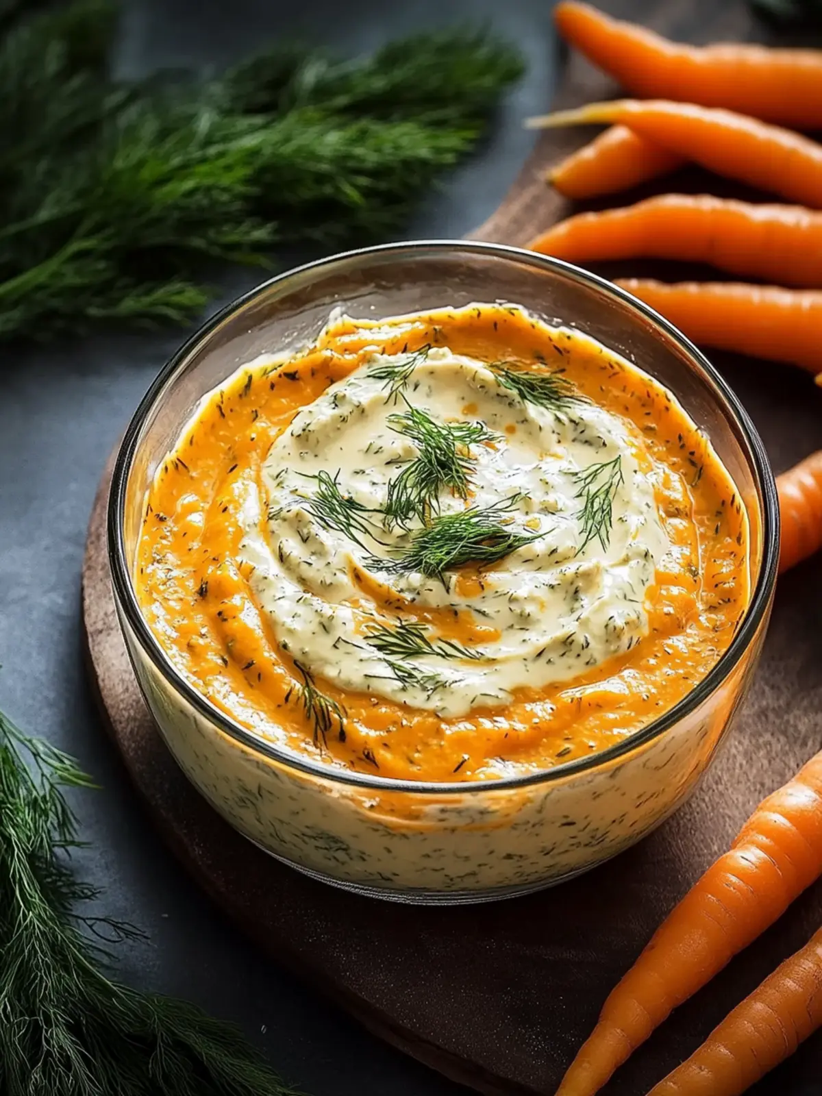 Cremiger Karotten-Dill-Dip für jeden Anlass genießen 3 Creamy Carrot Dill Dip for every occasion to enjoy
