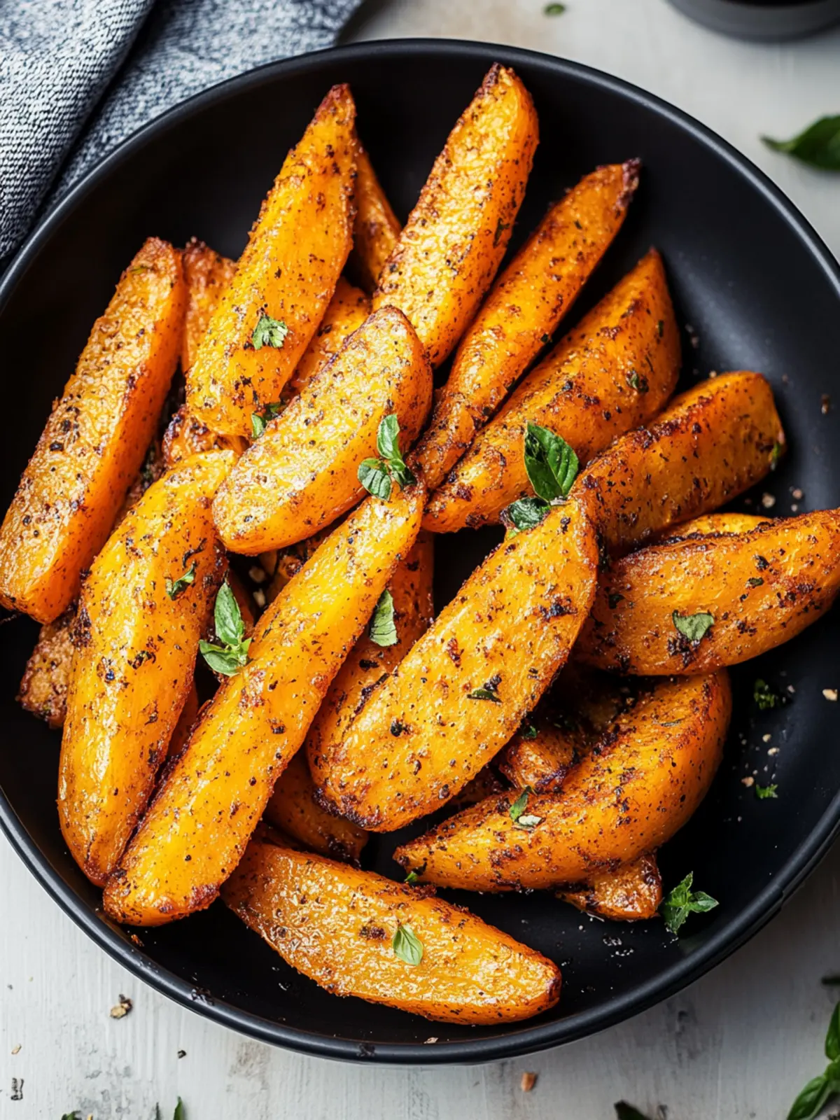Geröstete Karotten aus dem Airfryer: Schnell & Gesund genießen 2 Geröstete Karotten aus dem Airfryer