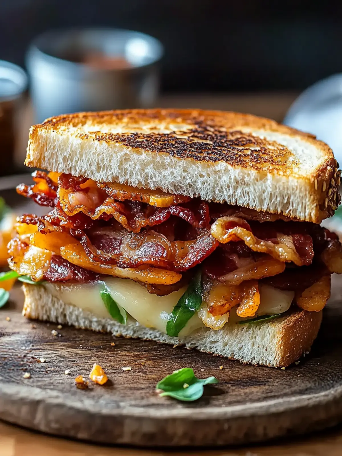 Bacon und karamellisierte Zwiebel Sandwich Genuss für jeden Tag 2 Bacon und karamellisierte Zwiebel Sandwich Genuss