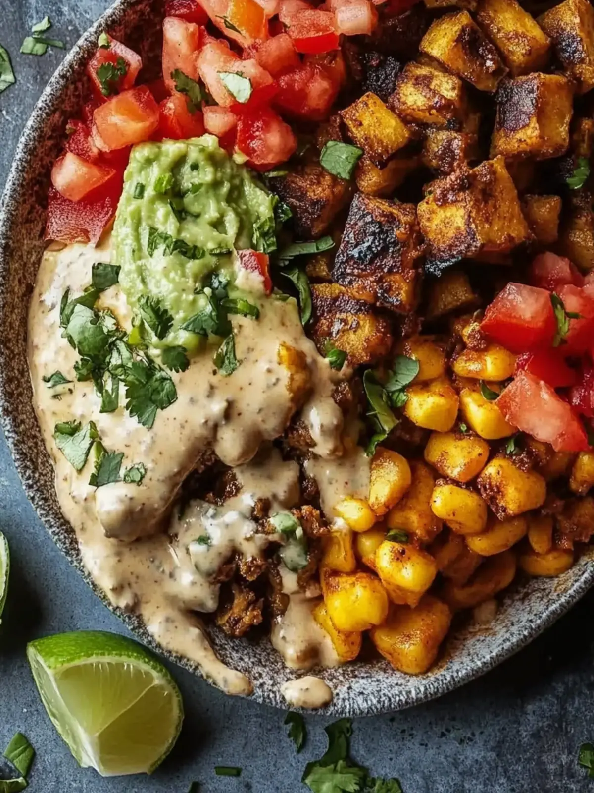 Süßkartoffel Burrito Schüssel: Gesund und köstlich genießen 2 Süßkartoffel Burrito Schüssel