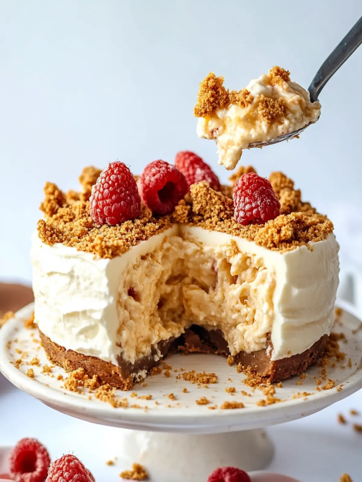 Himmlischer TikTok Japanischer Käsekuchen mit Biscoff (keine Backen) 3 TikTok Japanischer Käsekuchen mit Biscoff (keine Backen)