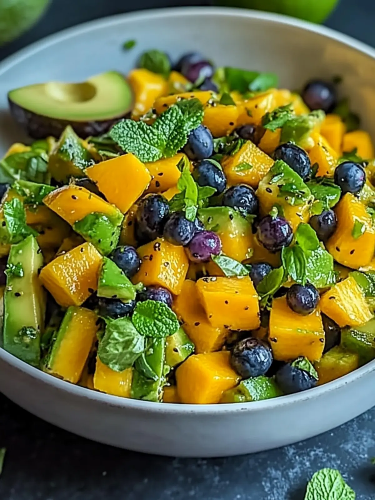 Mango-Avocado-Salat: Sommerfrische für dein Grillfest 2 Mango-Avocado-Salat