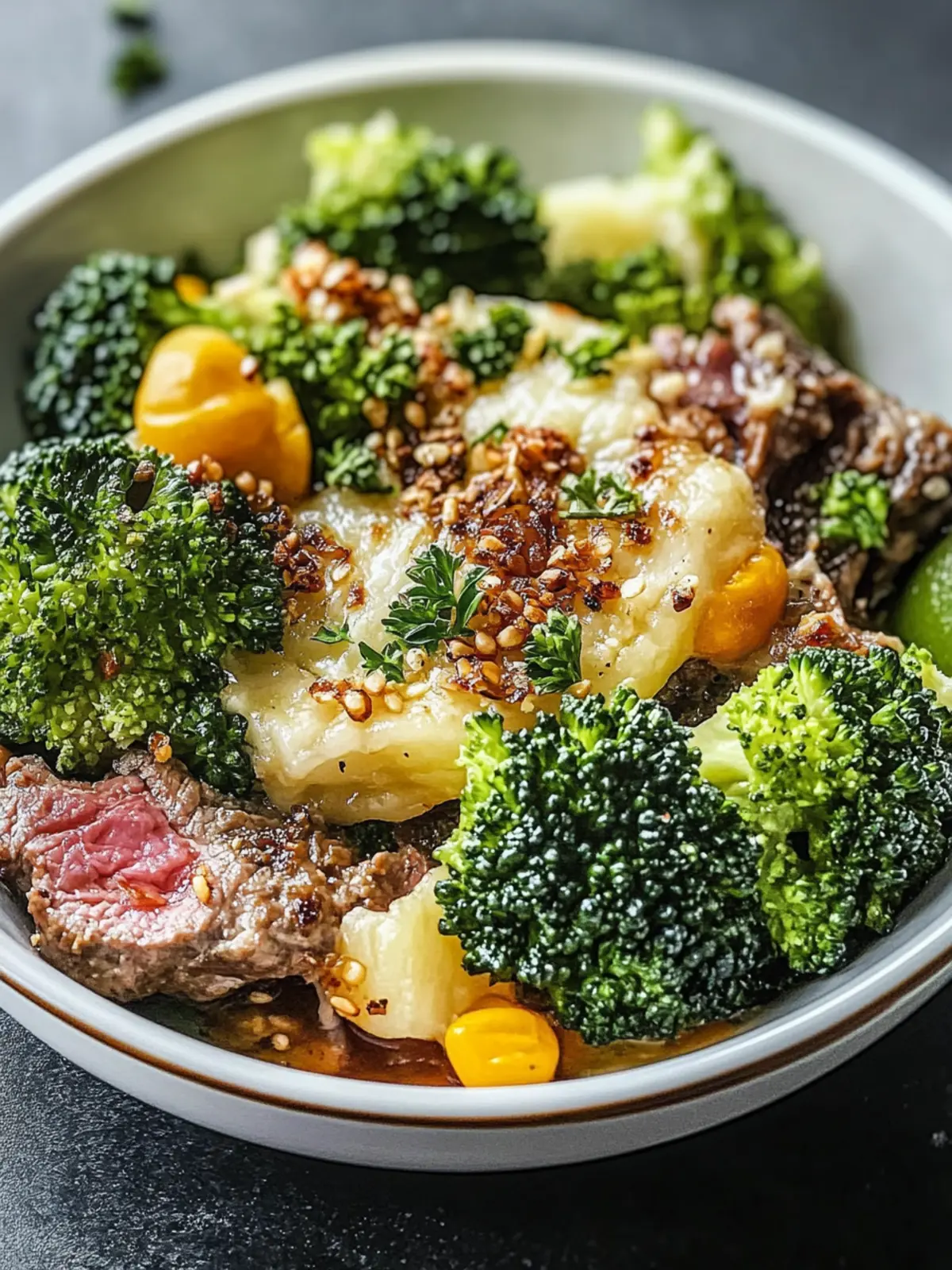 Gesunder Fitness Auflauf mit Brokkoli und Hackfleisch zum Wohlfühlen 5 Fitness Auflauf mit Brokkoli und Hackfleisch