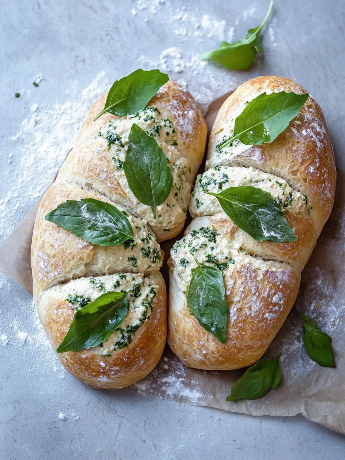 Brennnessel-Brötchen mit Wildkräutertopfen für dein Abenteuer 2 Brennnessel-Brötchen mit Wildkräutertopfen