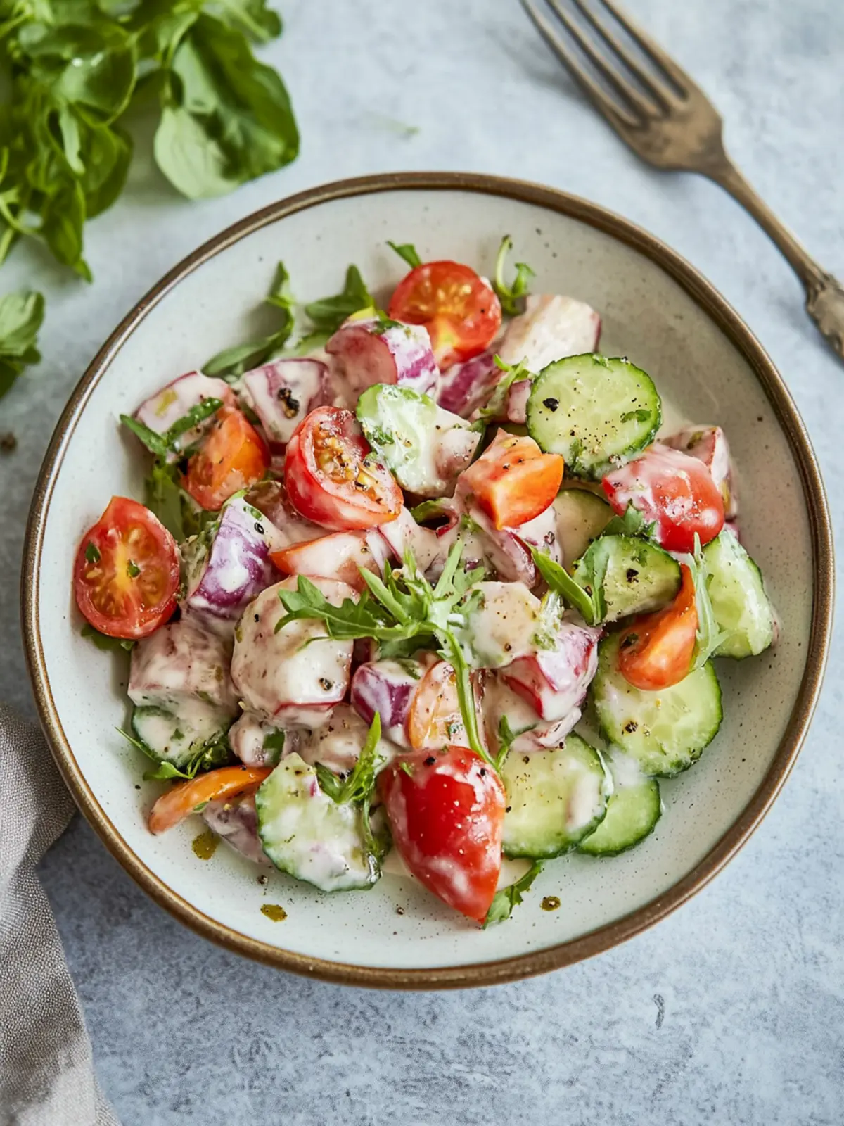 Hausgemachter Heringssalat – Schnell, lecker und nostalgisch 5 Heringssalat