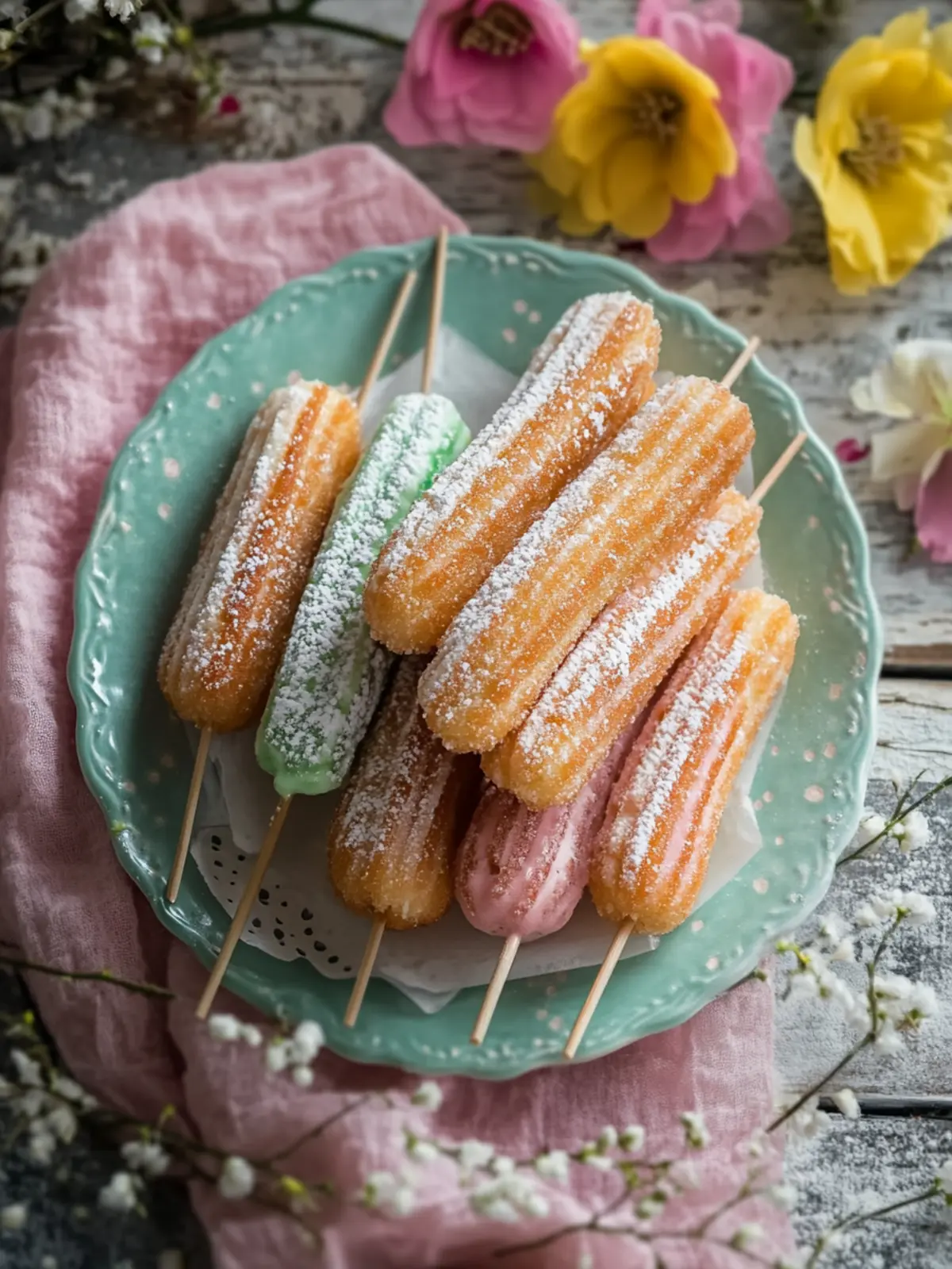 Schmackhafte Churro-Oster-Ei-Pops für fröhliche Feiertage 5 Churro-Oster-Ei-Pops