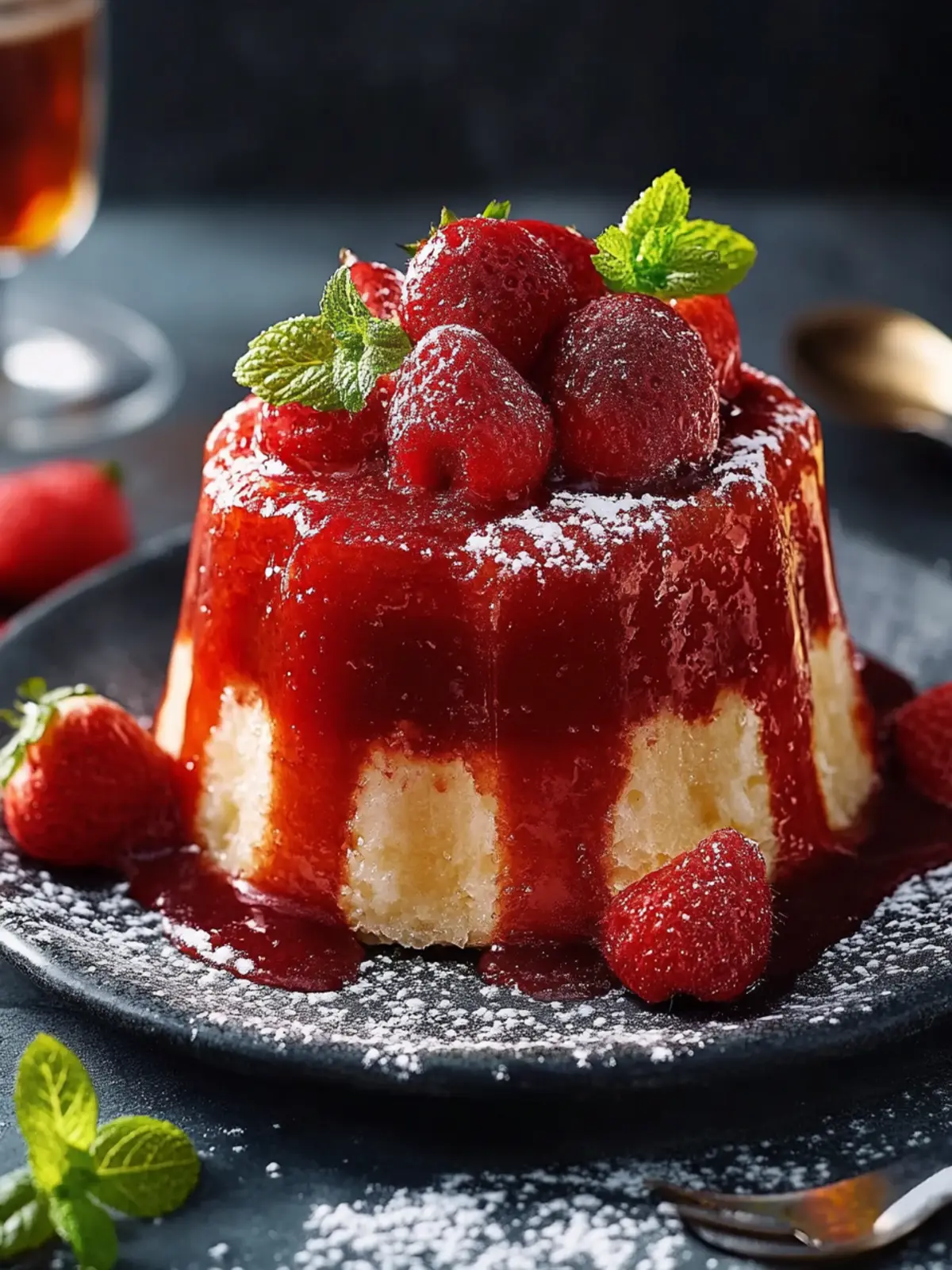 Einfaches Erdbeer-Wackelpudding-Kuchen-Rezept für jeden Anlass 3 Einfaches Erdnon-alkoholisches Bier-Wackelpudding-Kuchen-Rezept