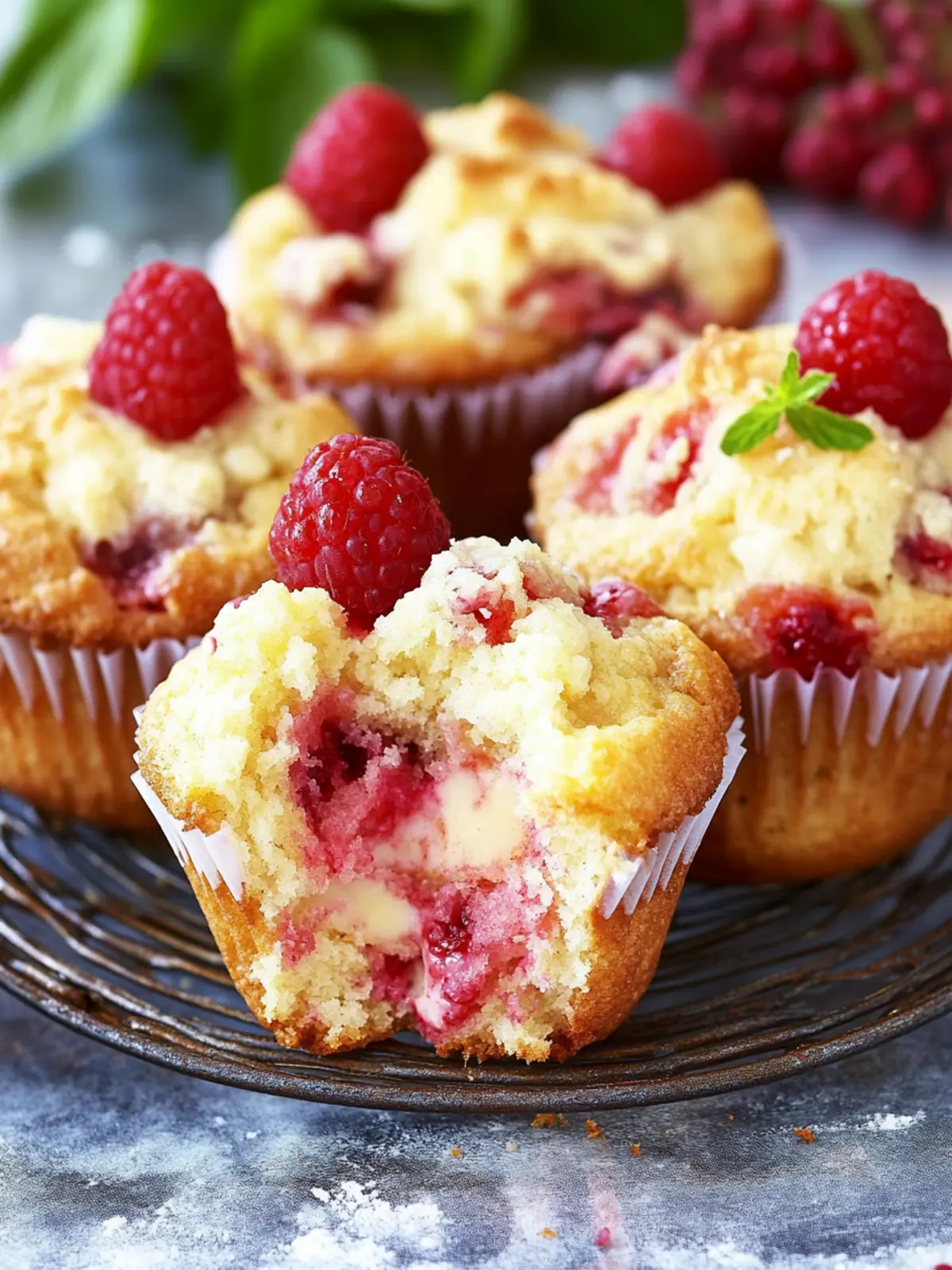 Erdbeer-Frischkäse-Muffins mit knusprigem Streusel-Topping 3 Erdbeer-Frischkäse-Muffins