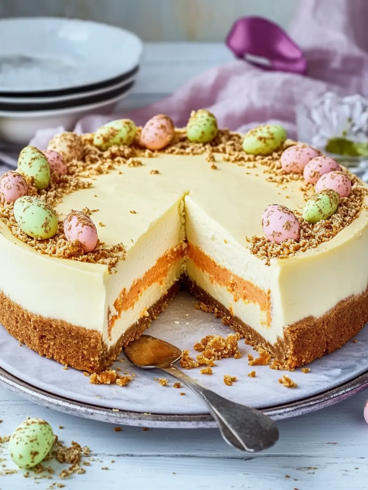 Saftiger Karottenkäsekuchen für ein unvergessliches Ostern 4 Juicy carrot cheesecake for Easter