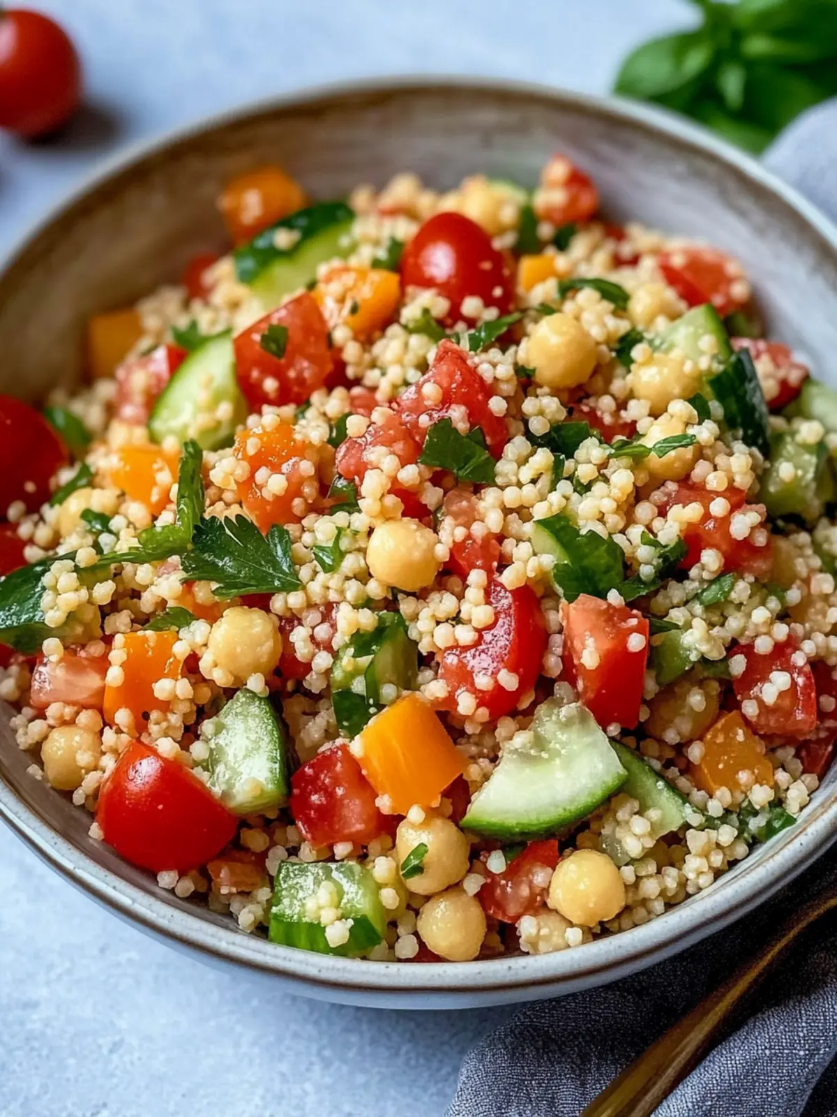 Couscous-Salat einfaches Rezept für frische Sommer-Genüsse 5 Couscous-Salat einfaches Rezept