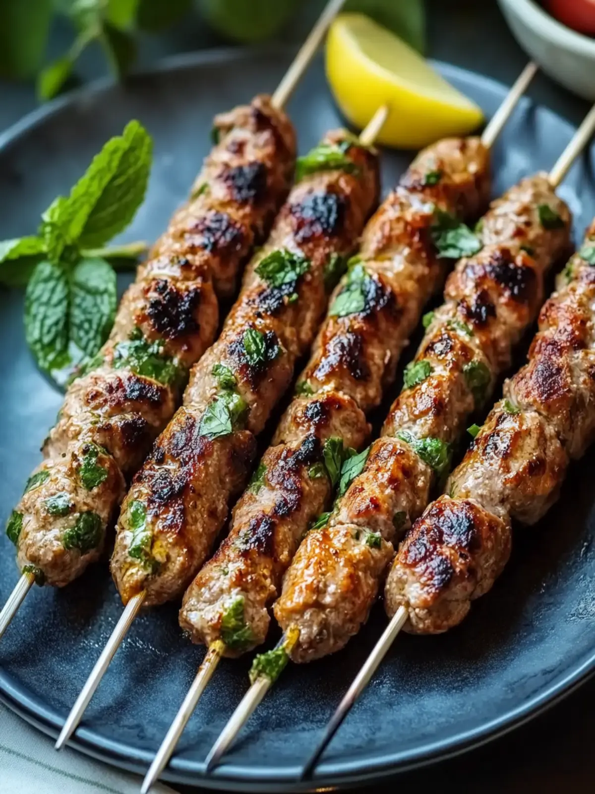 Saftige Grillspieße aus Hackfleisch für unvergessliche BBQs 2 Juicy minced meat skewers from the grill