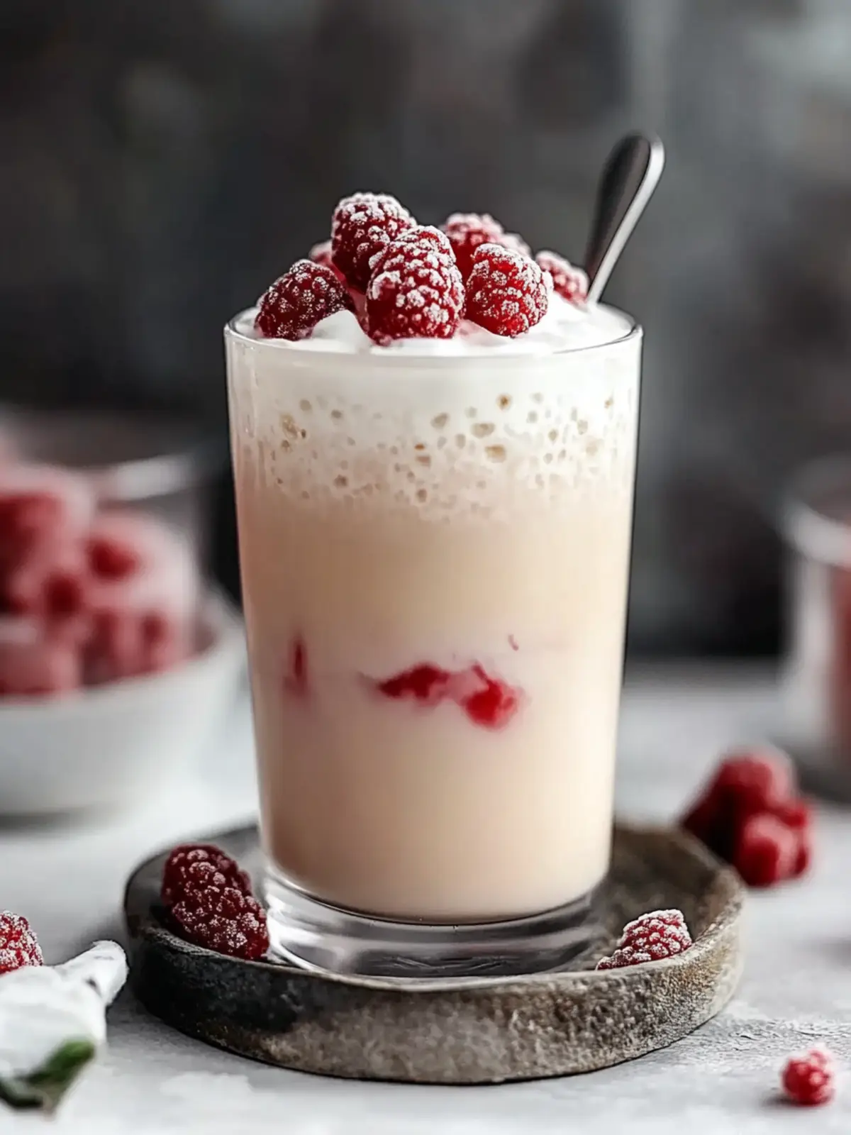 Erfrischender Vanille Himbeer Eiskaffee für deinen Sommer Genuss 3 Vanille Himbeer Eiskaffee