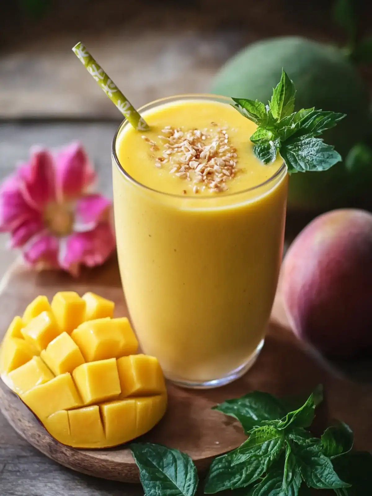 Mango Kokosmilch Smoothie – Dein tropisches Wellness-Getränk 2 Mango Kokosmilch Smoothie