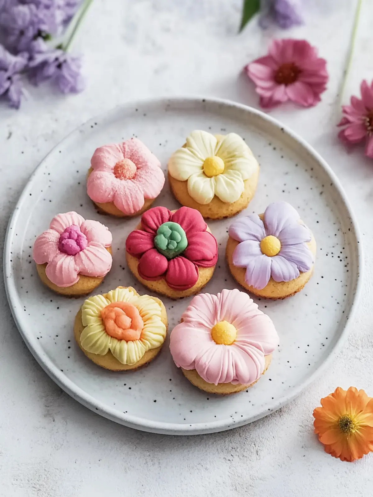 Bunte Blumenkekse mit Smarties: Fröhliche Frühlingsleckerei 5 Bunte Blumenkekse mit Smarties