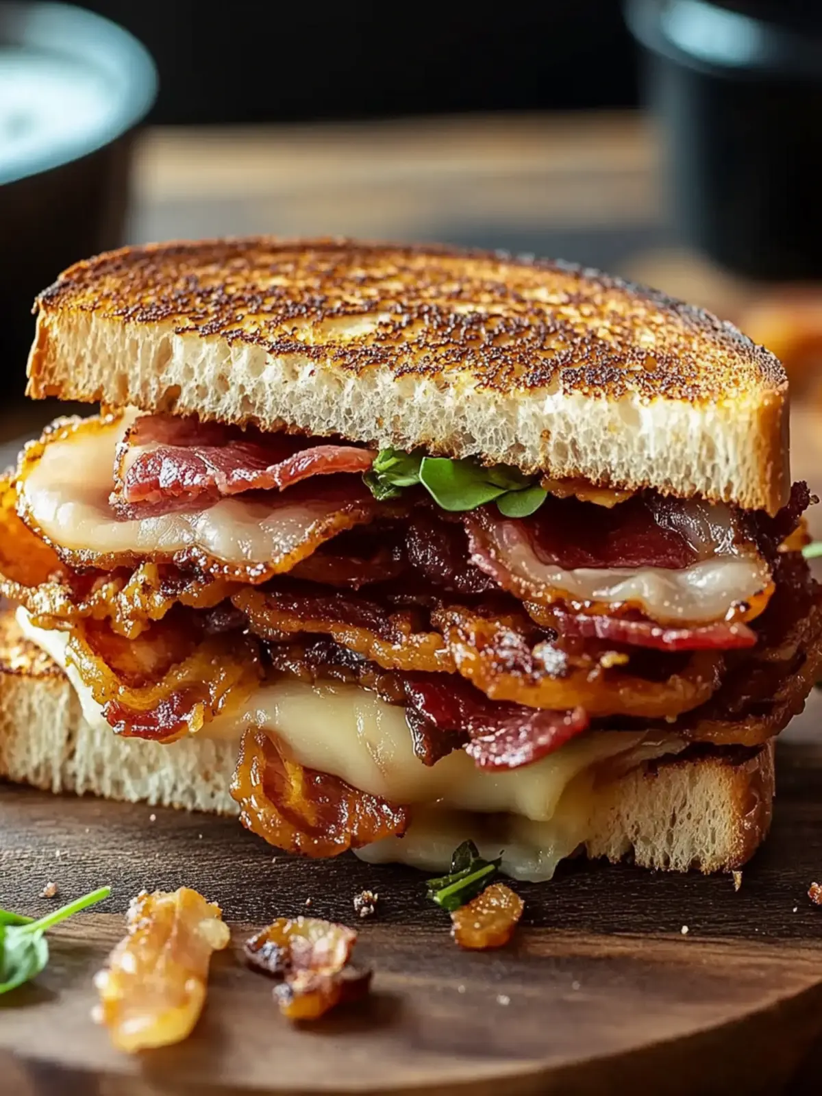 Bacon und karamellisierte Zwiebel Sandwich Genuss für jeden Tag 3 Bacon und karamellisierte Zwiebel Sandwich Genuss