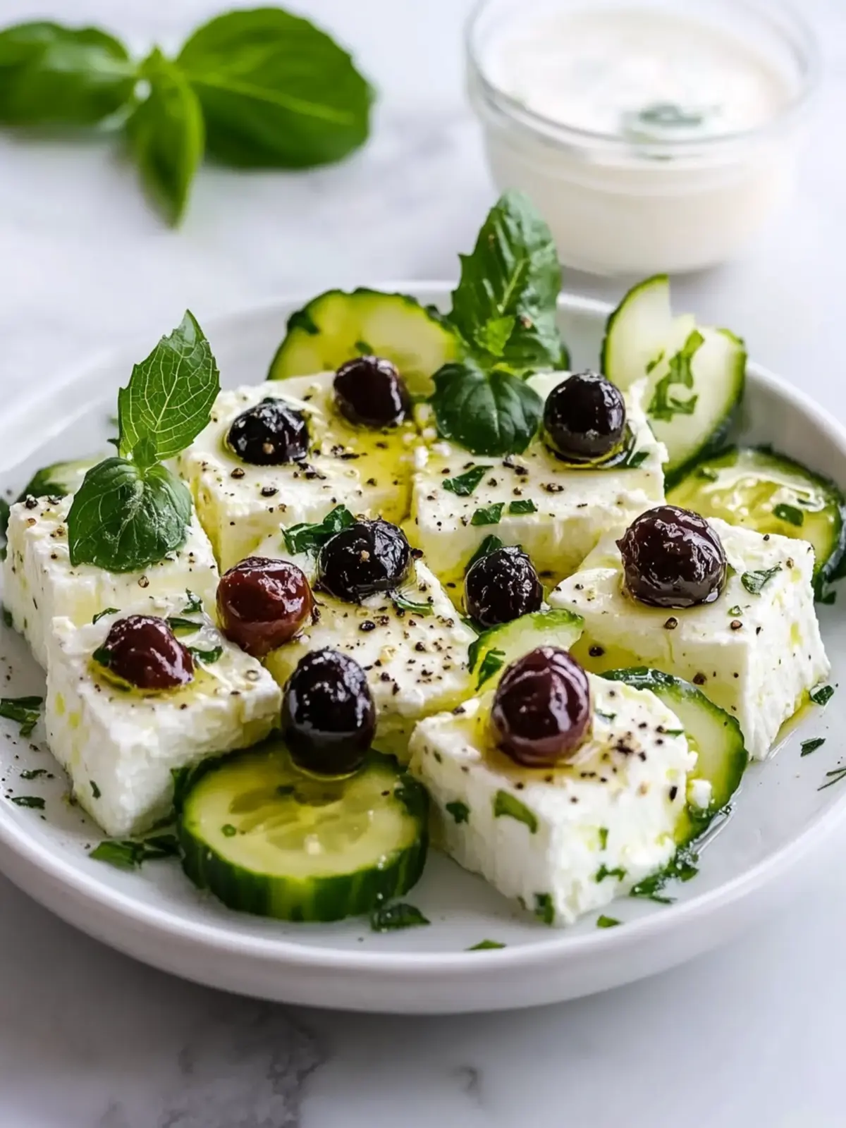 Feta Spieße mit Gurke Rezept – Frisch und Einfach Genießen 5 Feta Spieße mit Gurke Rezept