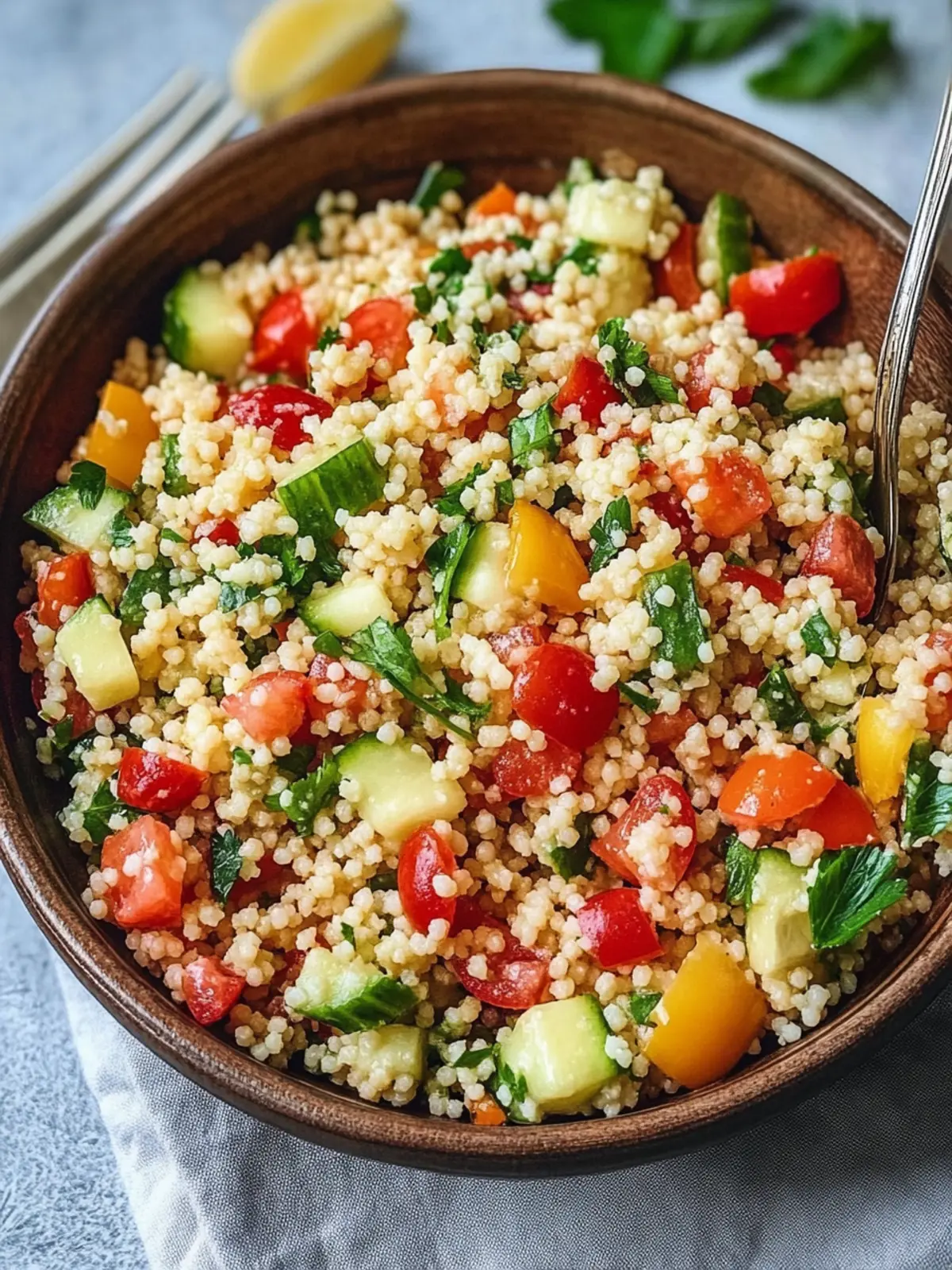 Couscous-Salat einfaches Rezept für frische Sommer-Genüsse 4 Couscous-Salat einfaches Rezept