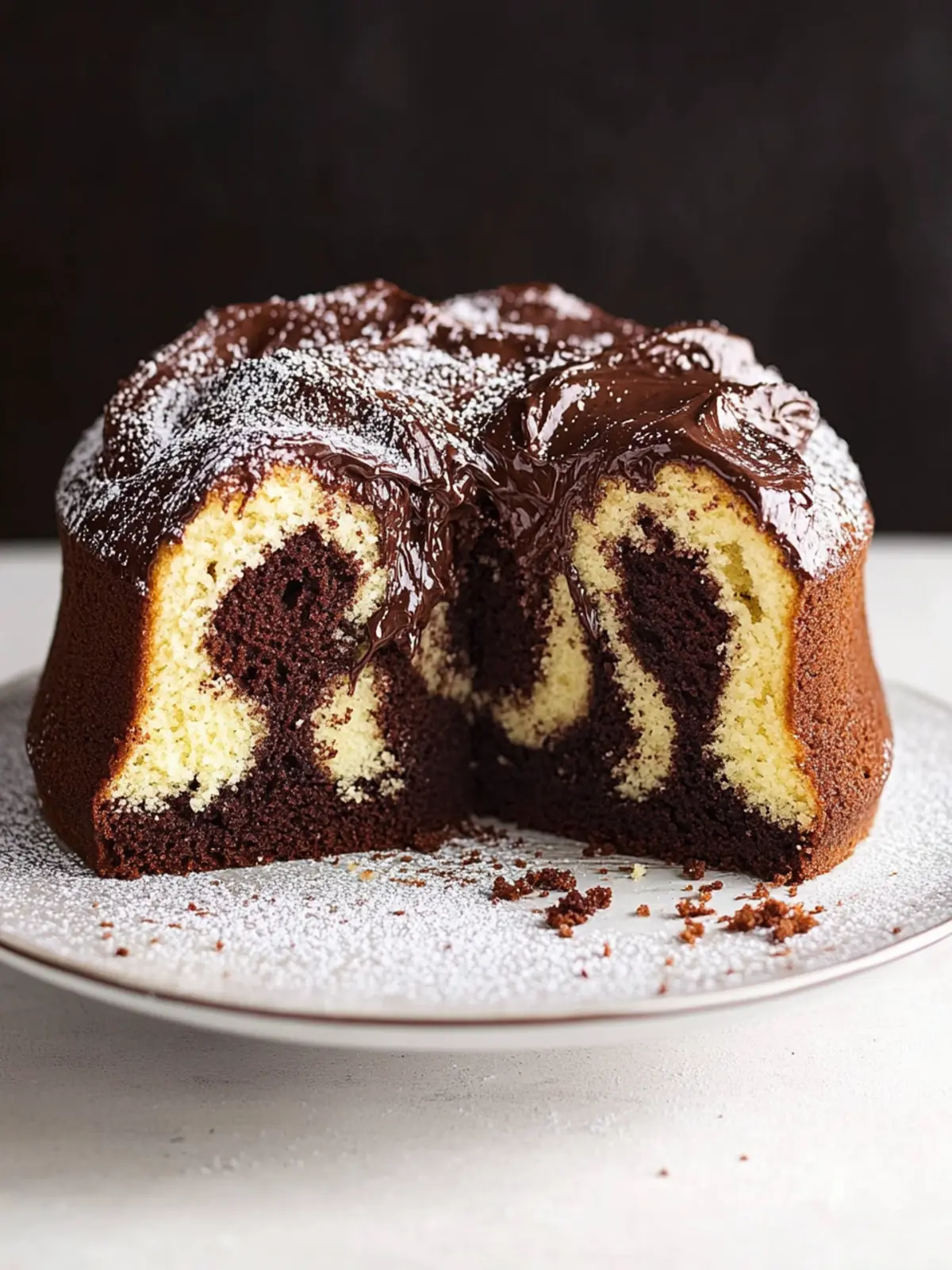 Saftiger Marmorkuchen: Einfach selbst gebacken und unwiderstehlich! 3 Juicy marble cake easy to bake yourself