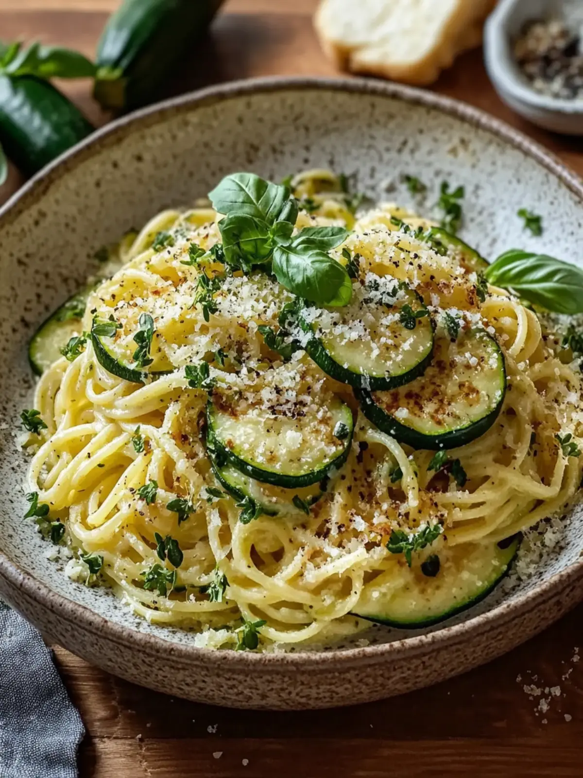 Sommerliche Pasta mit Zucchini: Frisch, schnell und lecker 3 Pasta mit Zucchini