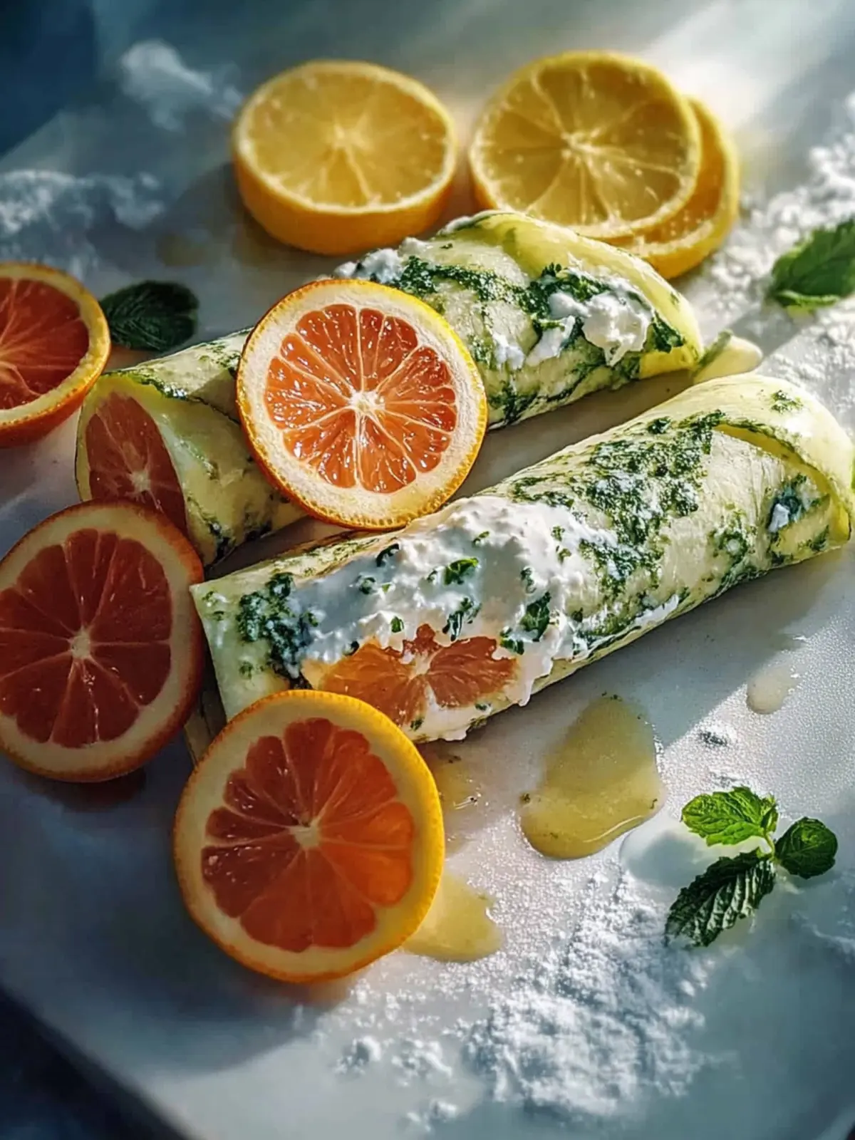 Zucchini-Feta-Wraps: Frische mit zesty Dip in 25 Minuten 3 Zucchini-Feta-Wraps