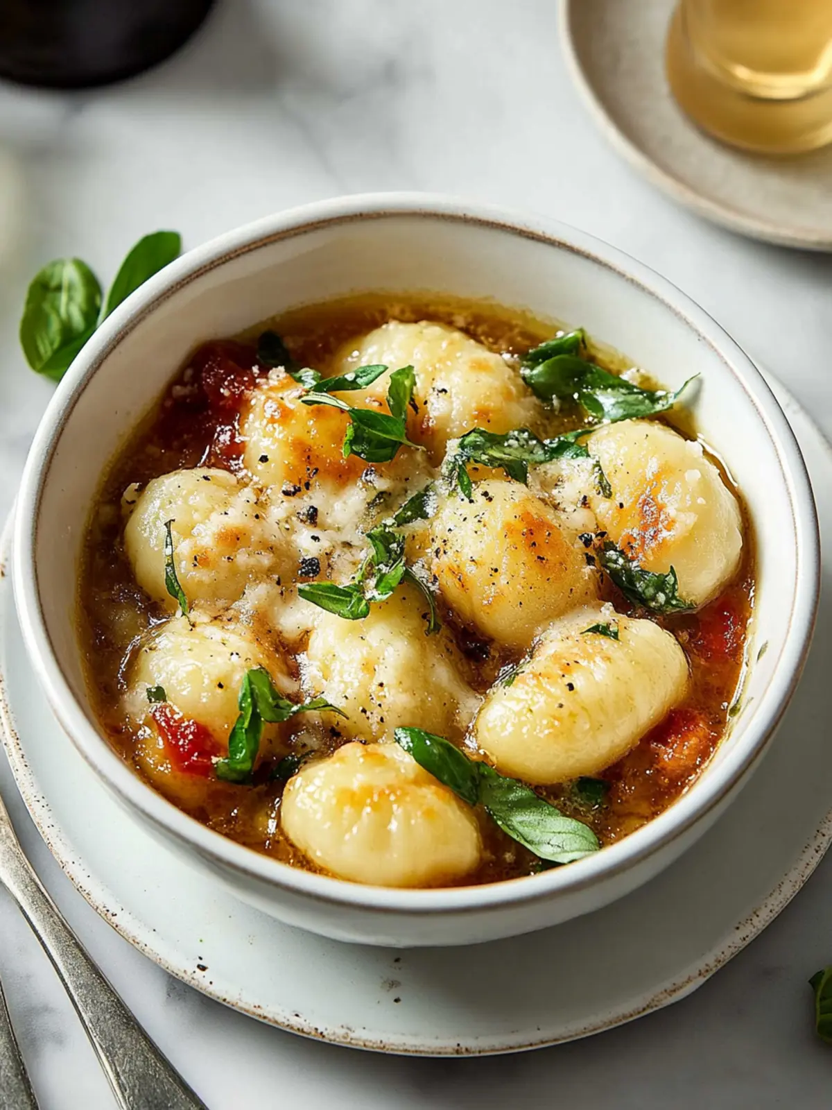 Französische Zwiebel Gnocchi Suppe für Herz und Seele 5 Französische Zwiebel Gnocchi Suppe