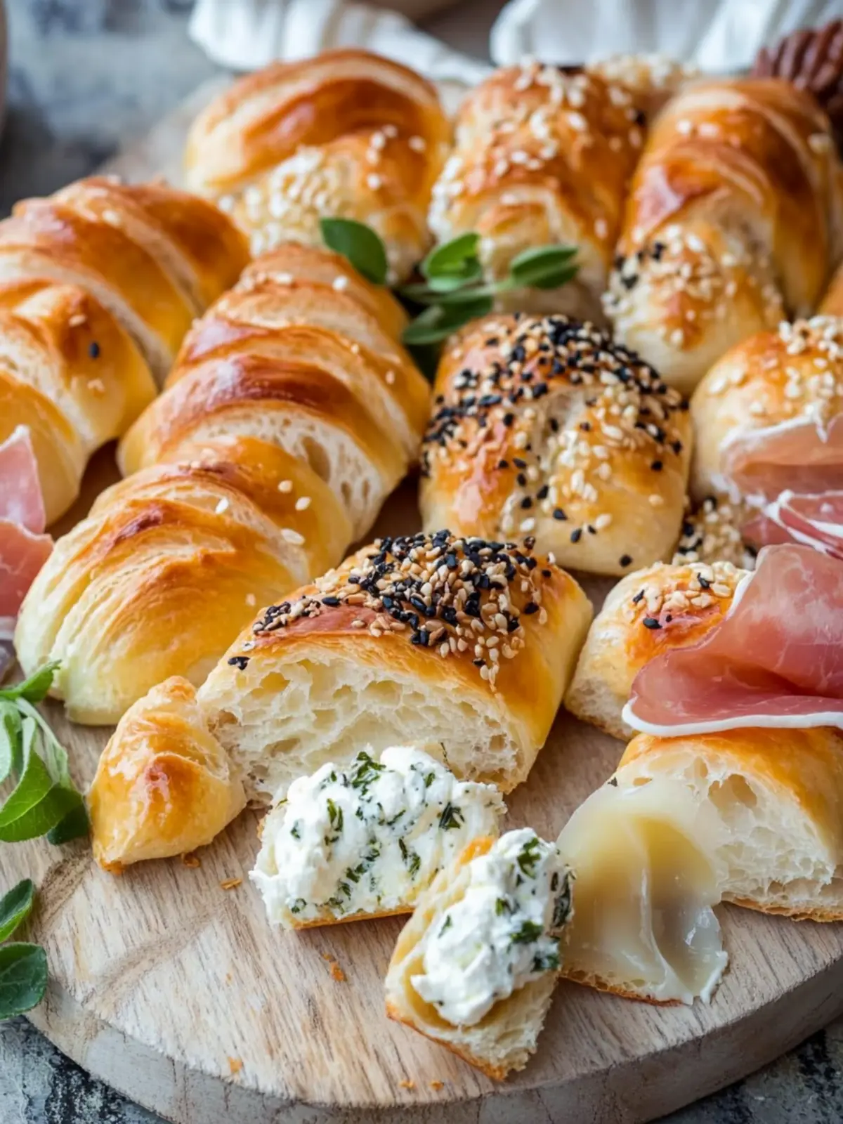 Schinken-Käse-Hörnchen mit Blätterteig: Einfach unwiderstehlich! 3 Schinken-Käse-Hörnchen mit Blätterteig