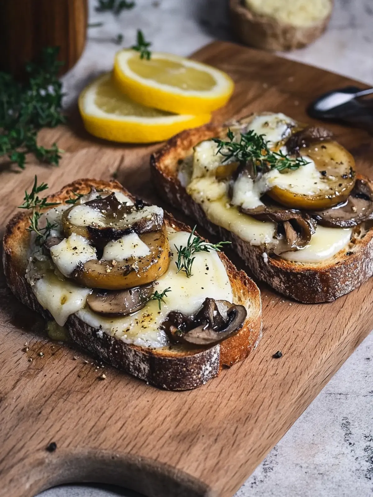 Doppelter Käse Pilz Toast – Käseliebe trifft auf Umami-Genuss 4 Doppelter Käse Pilz Toast