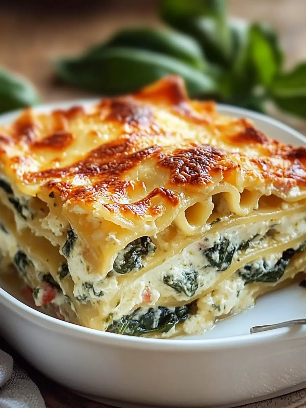 Cremige vegetarische Lasagne mit Spinat und Ricotta für Genießer 3 Vegetarische Lasagne mit Spinat und Ricotta