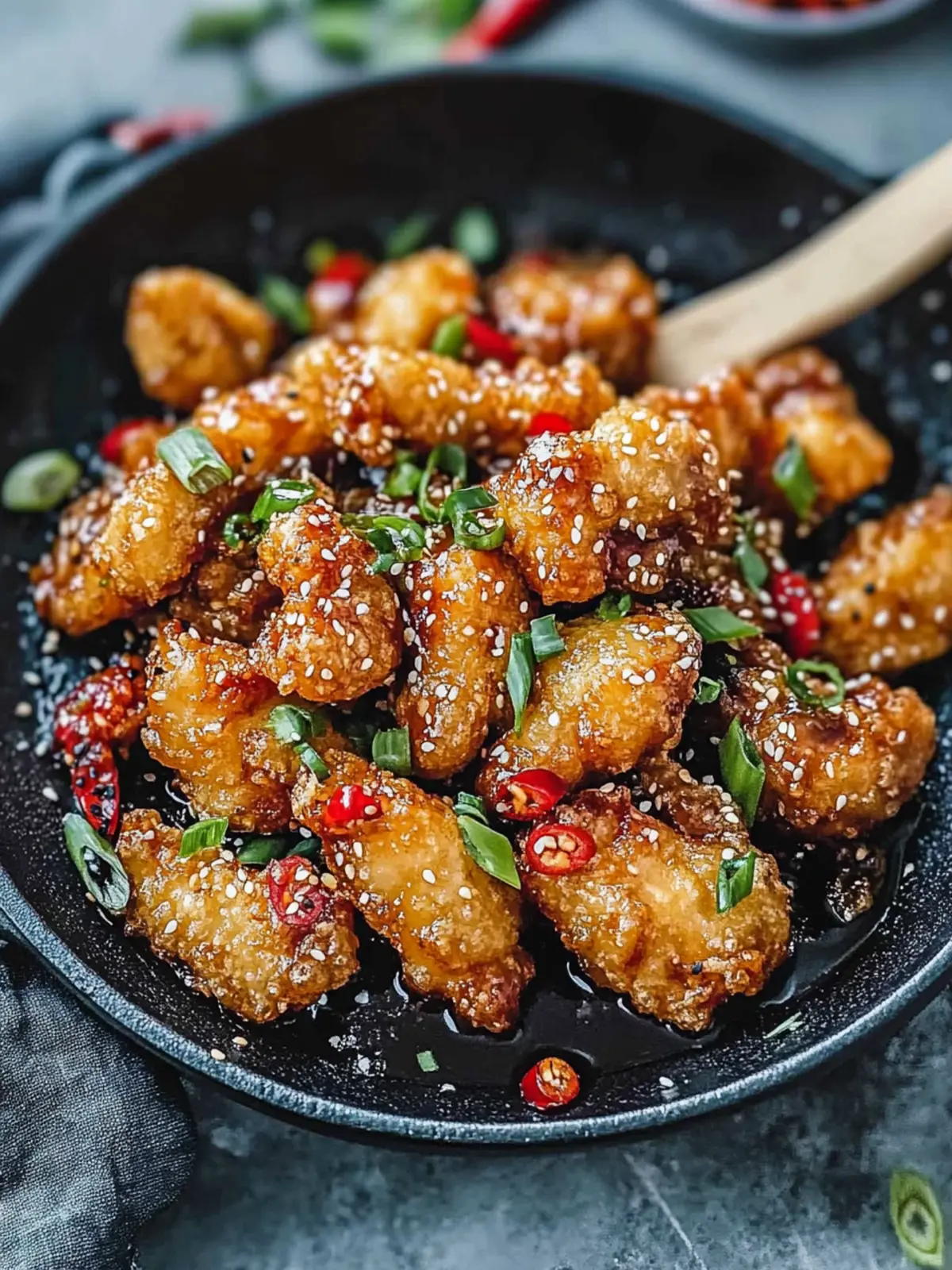 Koreanisches frittiertes Hähnchen: Knusprig und süß lecker 3 Koreanisches frittiertes Hähnchen