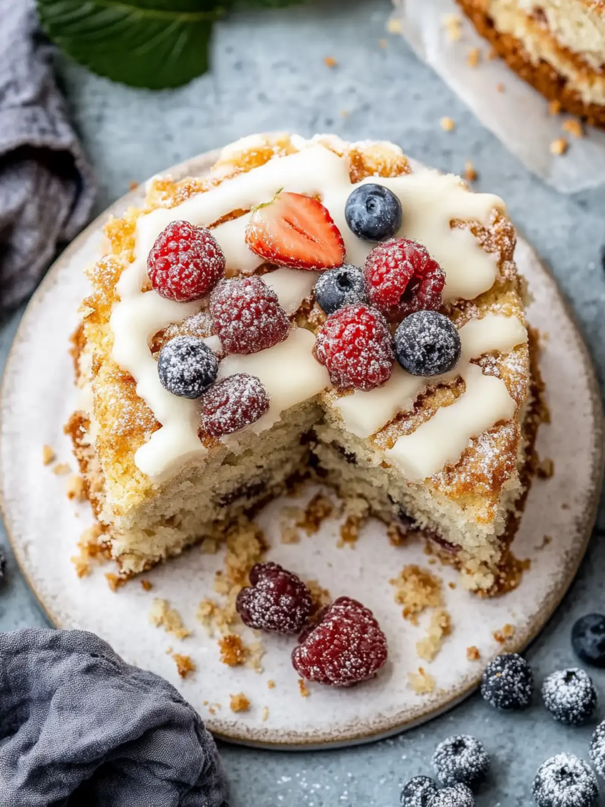 Saftiger Kaffee Kuchen mit doppeltem Streusel-Twist 4 Kaffee Kuchen
