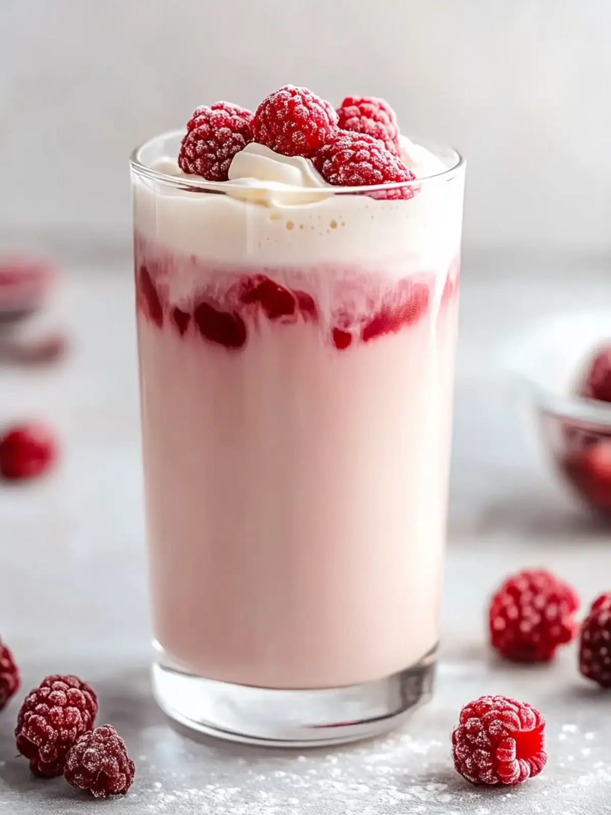 Erfrischender Vanille Himbeer Eiskaffee für heiße Sommertage 5 Vanille Himbeer Eiskaffee