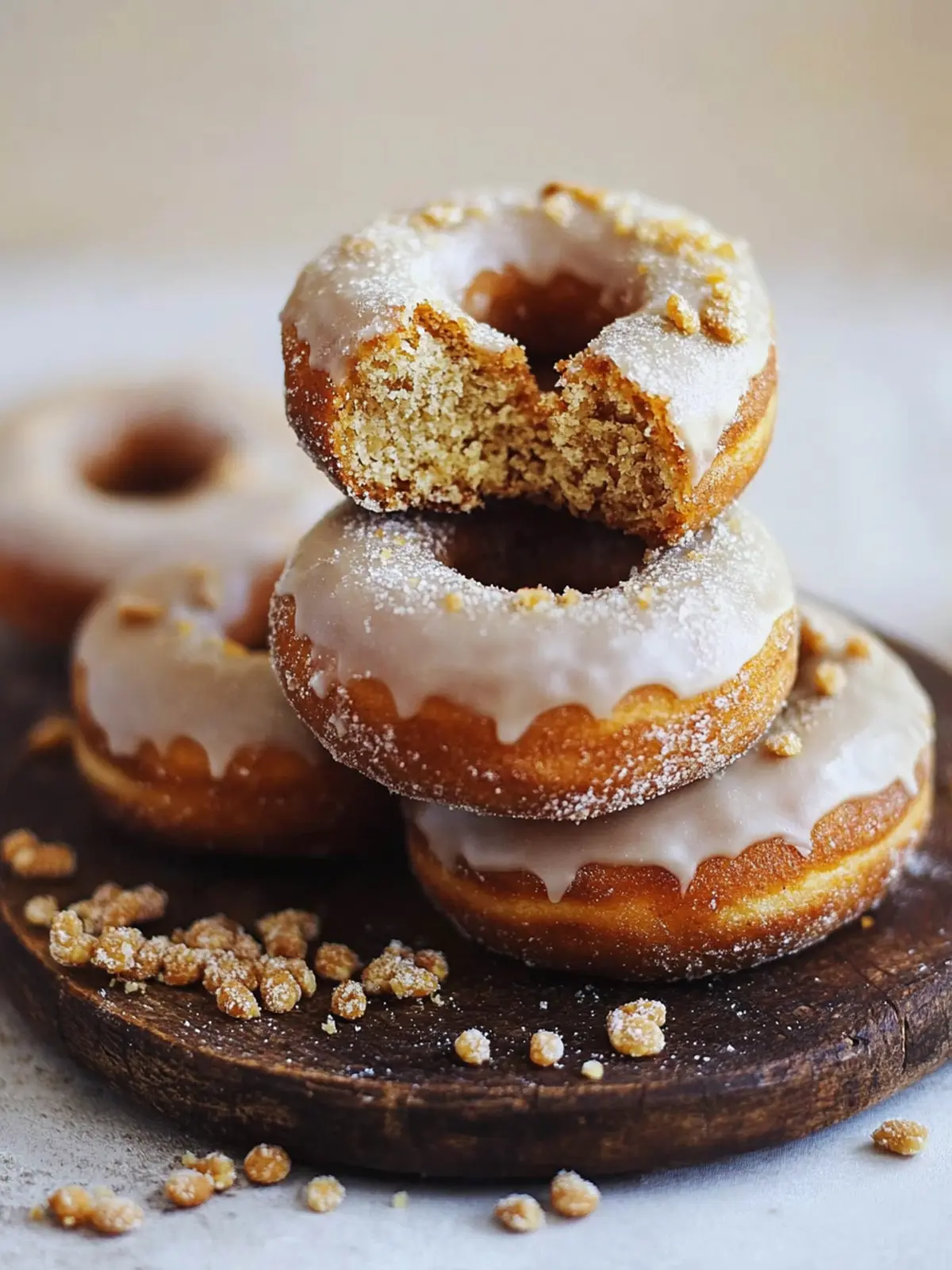 Karottenkuchen-Donuts mit Lebkuchengeschmack – Gesund genießen 3 Karottenkuchen-Donuts mit Lebkuchengeschmack