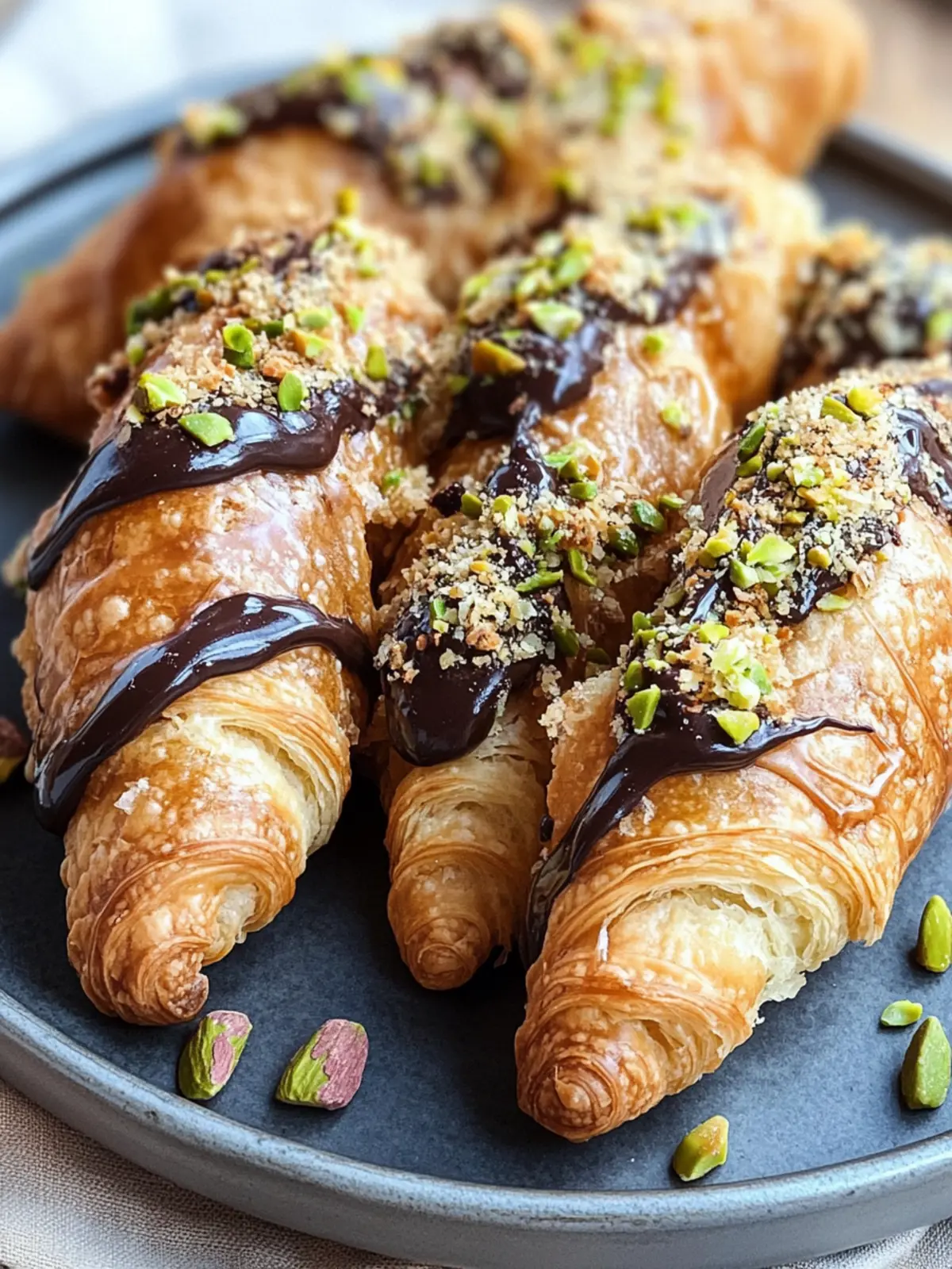 Dubai Schokoladencroissant: Ein himmlischer Genuss mit Pistazien 3 Dubai Schokoladencroissant