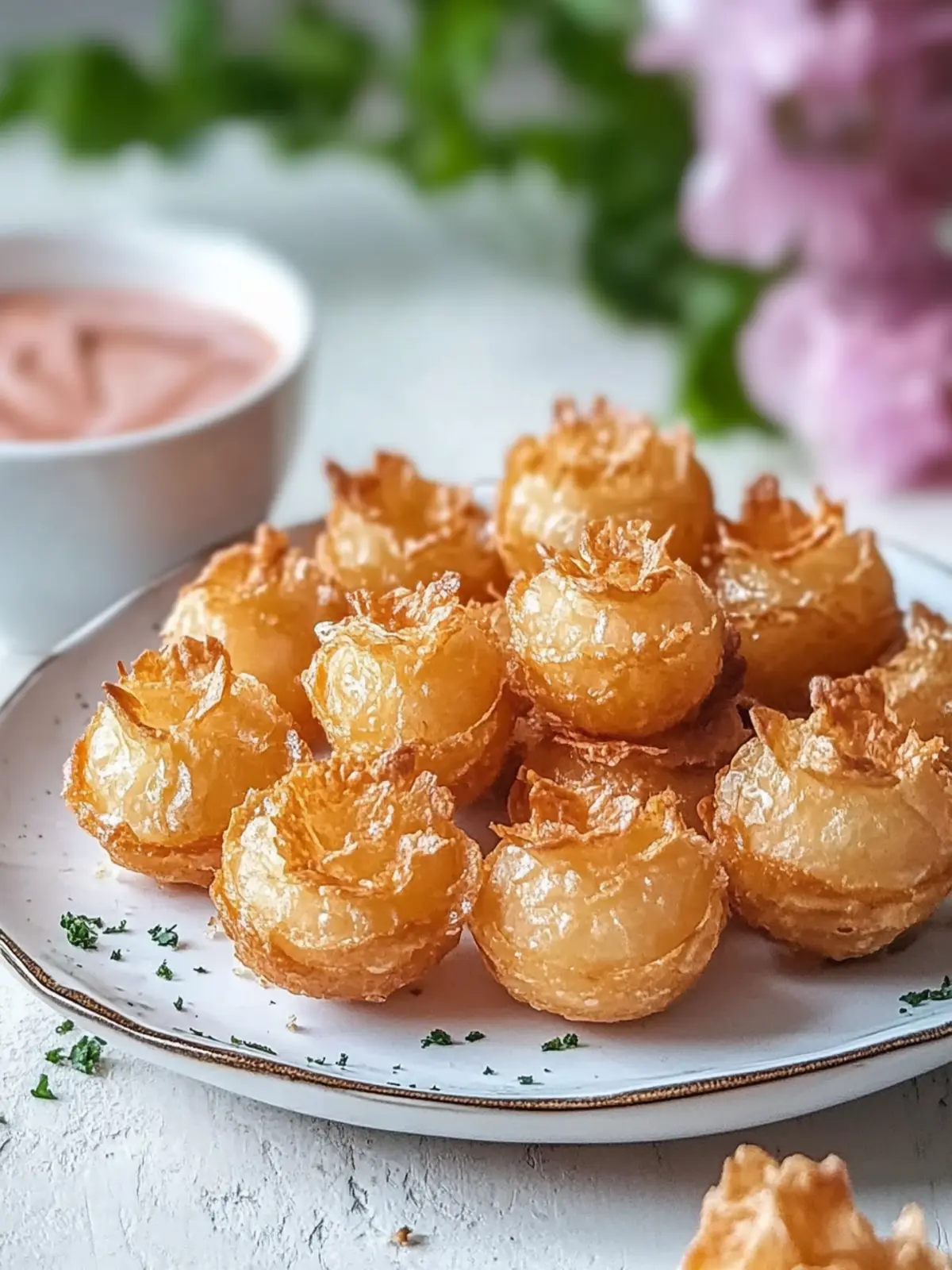 Luftfritteuse knusprige Mini-Blumenzwiebeln – Einfach lecker genießen 4 Luftfritteuse knusprige Mini-Blumenzwiebeln