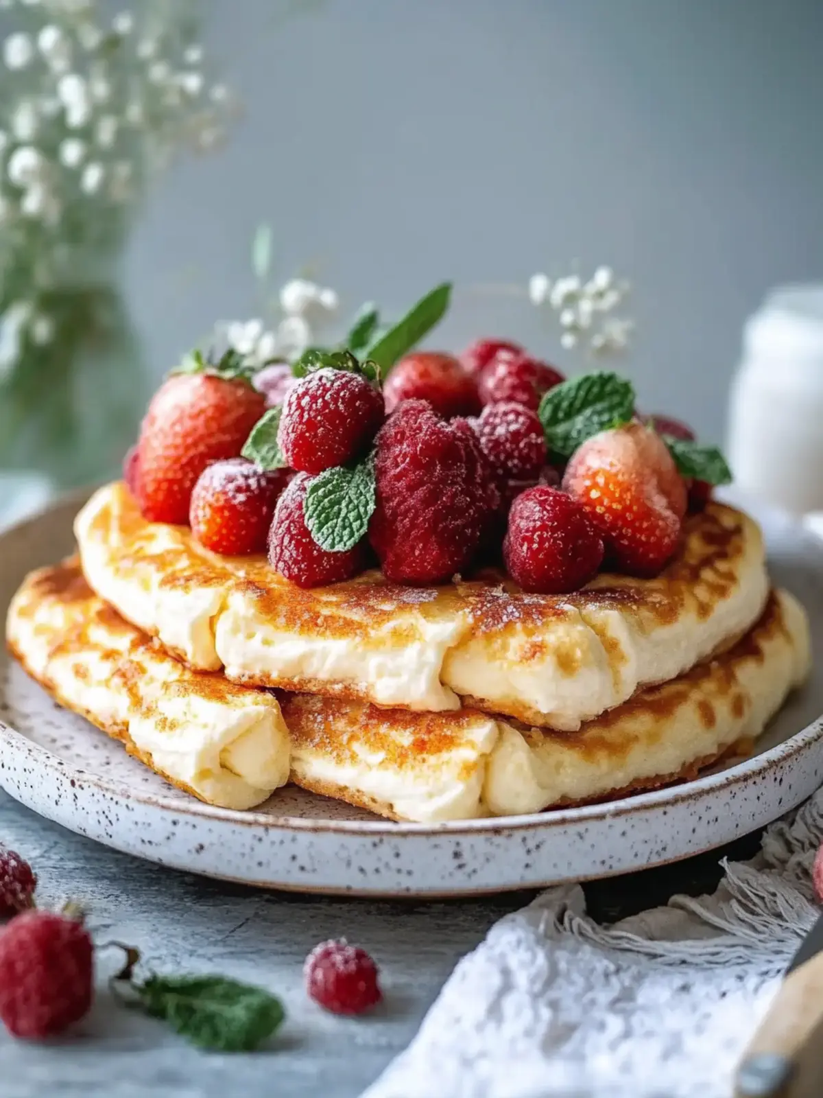 Quark Pfannkuchen ohne Mehl proteinreich & unwiderstehlich fluffy 5 Quark Pfannkuchen ohne Mehl proteinreich