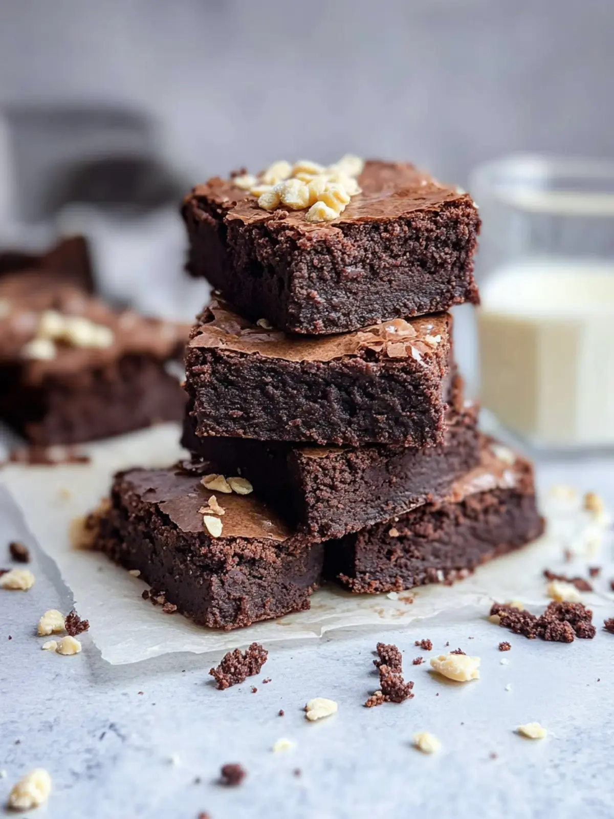 Leckerer Brownies mit Apfelmark – Gesund und Saftig! 3 leckerer Brownies