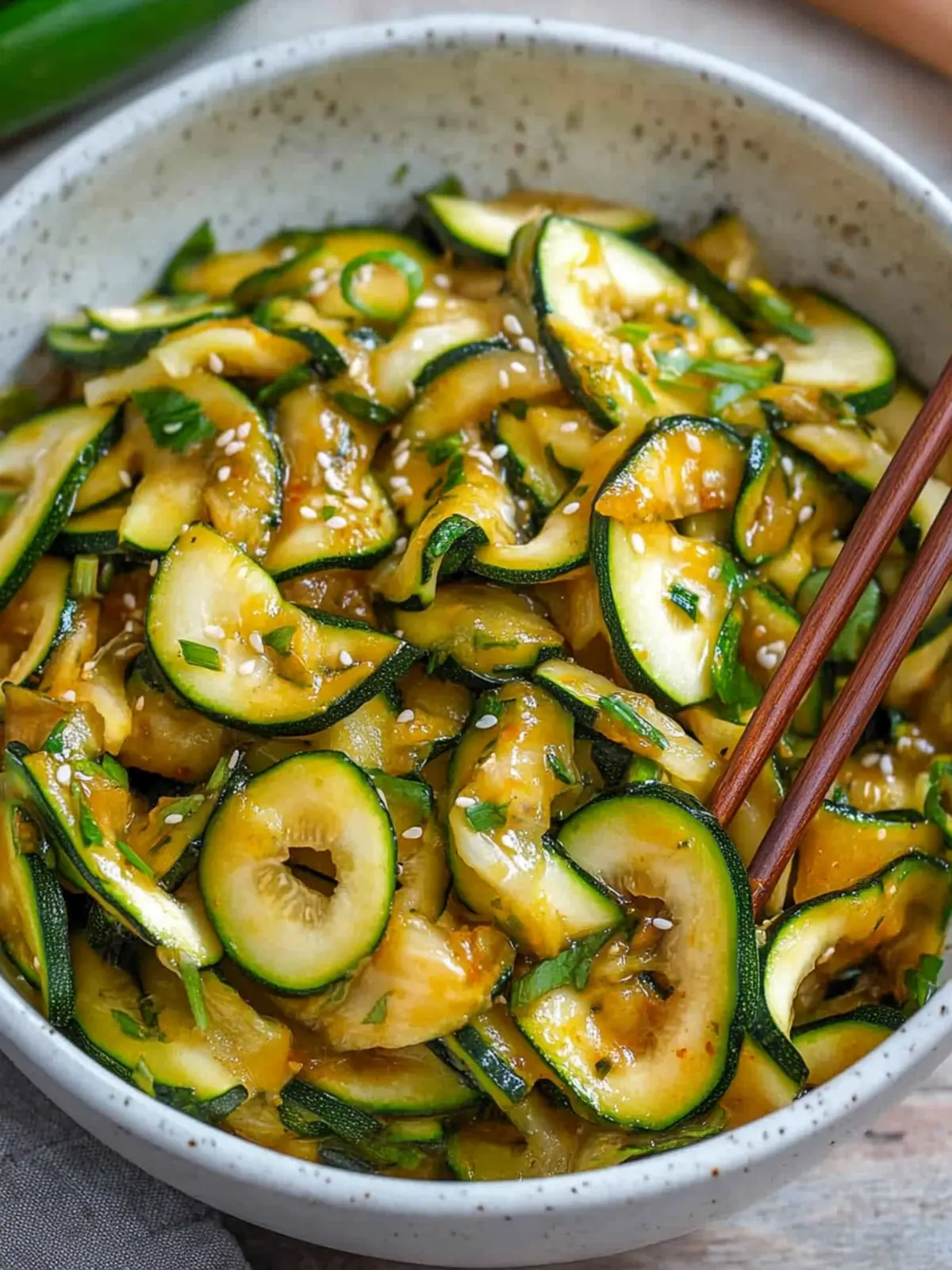 Würzige Knoblauch-Chinesische Zucchini Rezept für Genussmomente 5 Würzige Knoblauch-Chinesische Zucchini Rezept