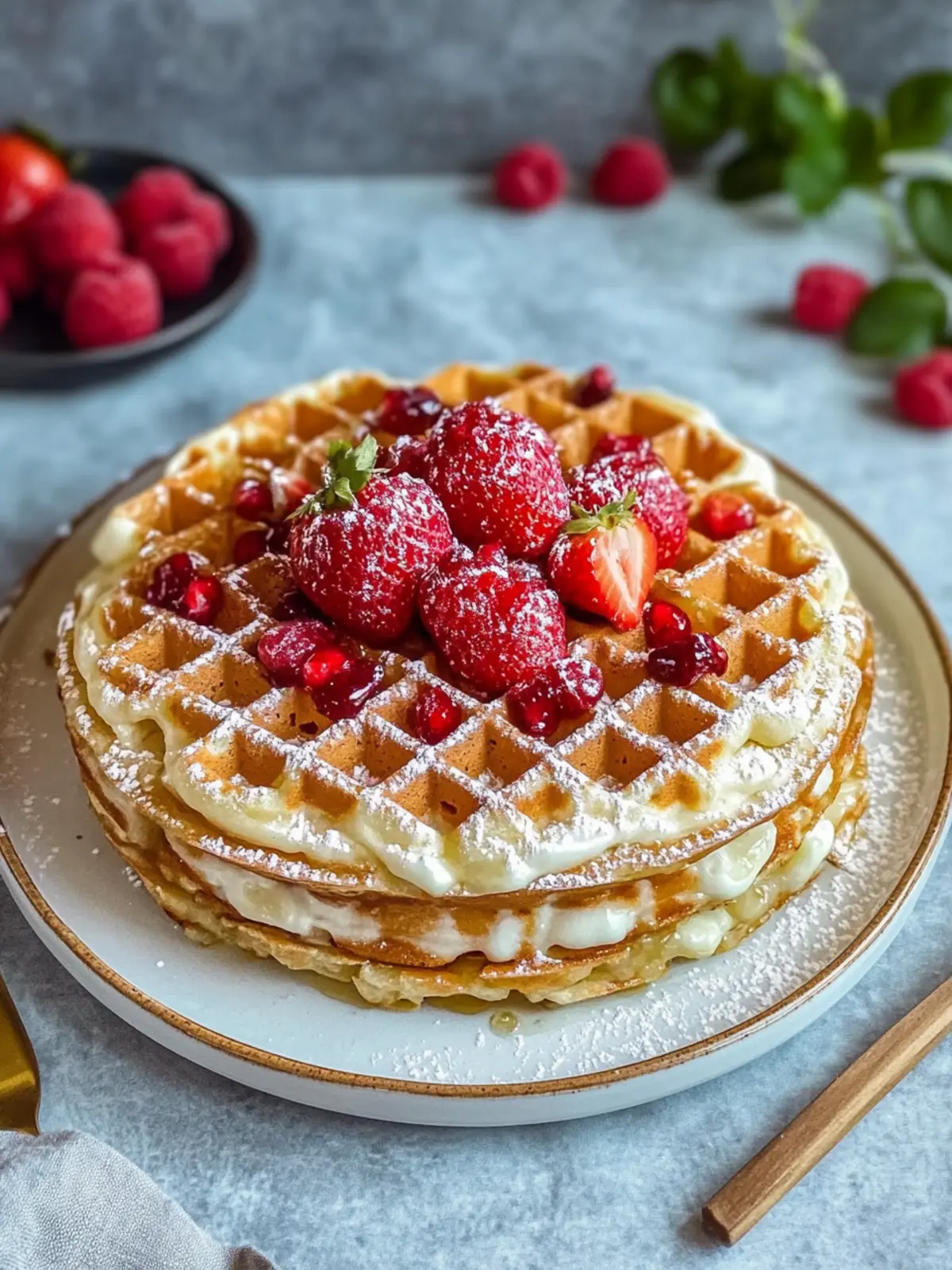 Käsekuchen Waffeln: Fluffiges Rezept für süße Genussmomente 2 Käsekuchen Waffeln (fluffiges und saftiges Rezept)