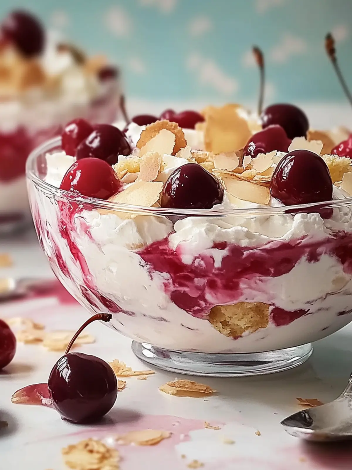 Leckere Engelscreme mit Kirschen – Ein himmlisches Dessert 4 Delicious angel cream with cherries