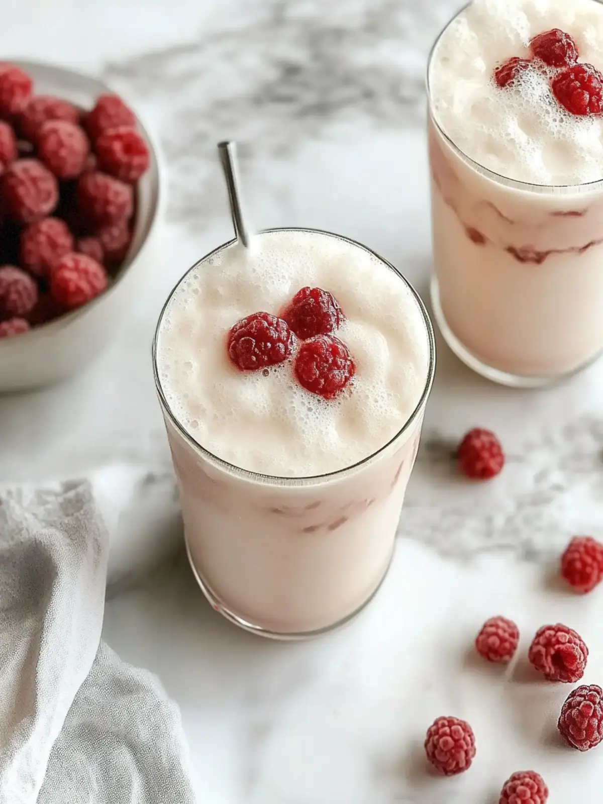Erfrischender Vanille Himbeer Eiskaffee für deinen Sommer Genuss 4 Vanille Himbeer Eiskaffee