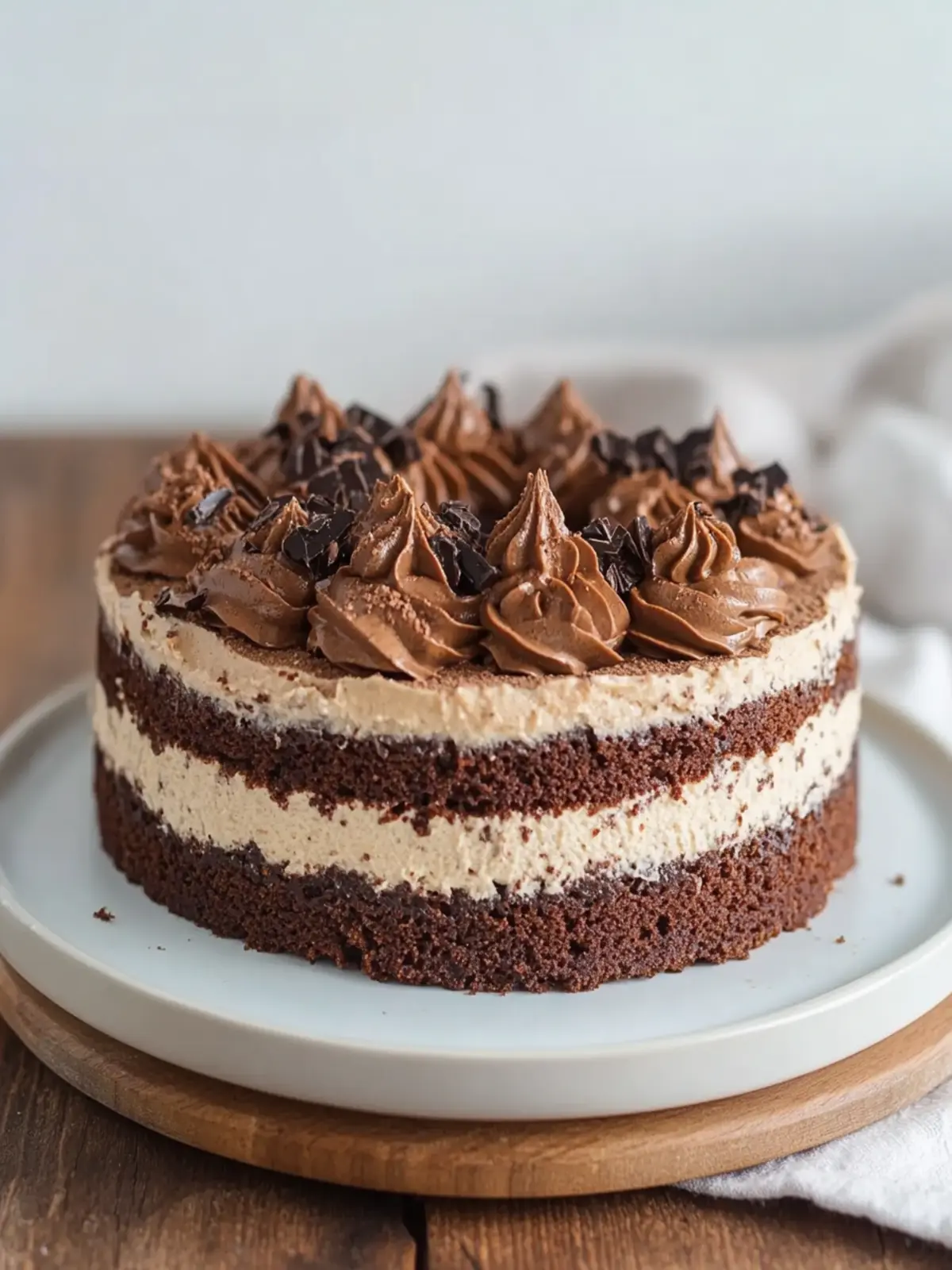 Schoko-Brownie-Torte mit Schokoladencreme für Schokoladenliebhaber 5 Schoko-Brownie-Torte mit Schokoladencreme