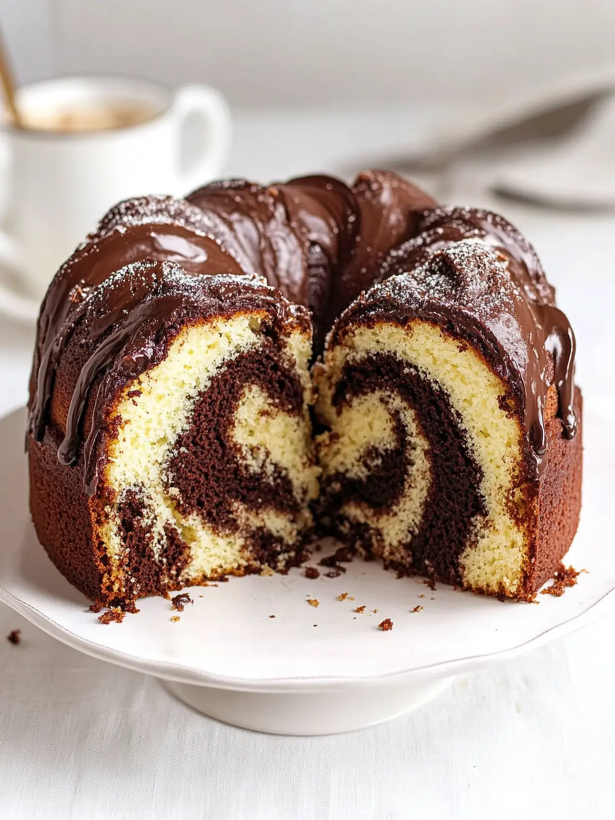 Saftiger Marmorkuchen: Einfach selbst gebacken und unwiderstehlich! 4 Juicy marble cake easy to bake yourself
