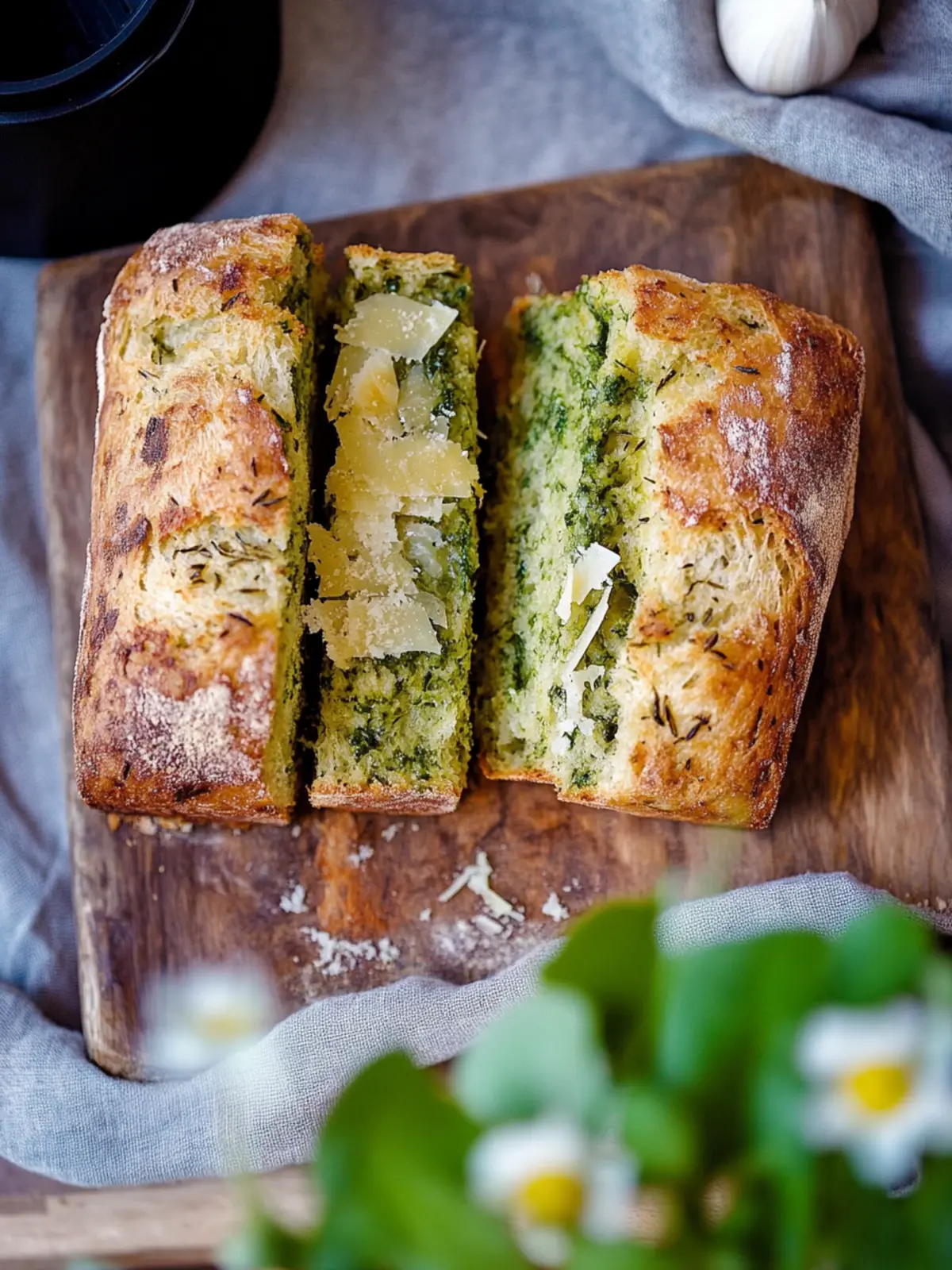 Bärlauch-Zupfbrot mit Parmesan – Frühlingsfrisch und unwiderstehlich 2 Bärlauch-Zupfbrot mit Parmesan