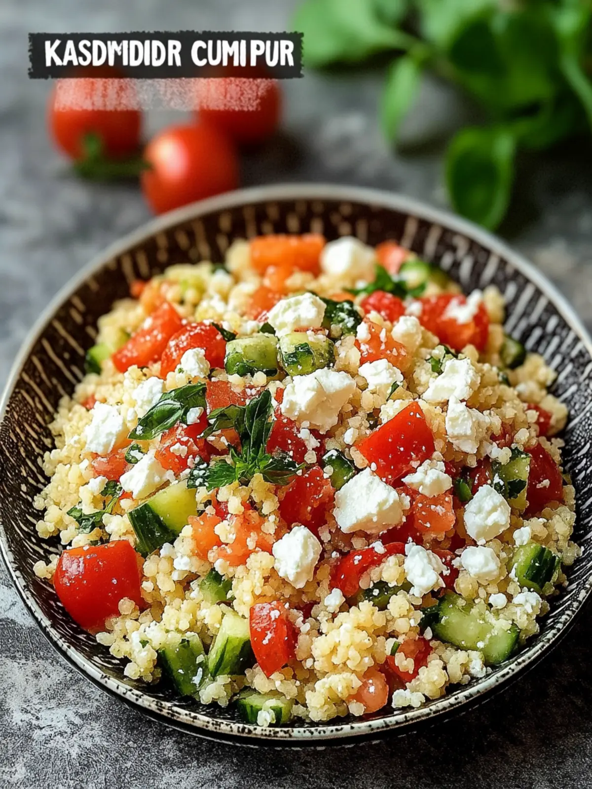 Köstlicher Couscous Salat mit Feta – Gesund und Schnell genießen 3 Delicious Couscous Salad with Feta