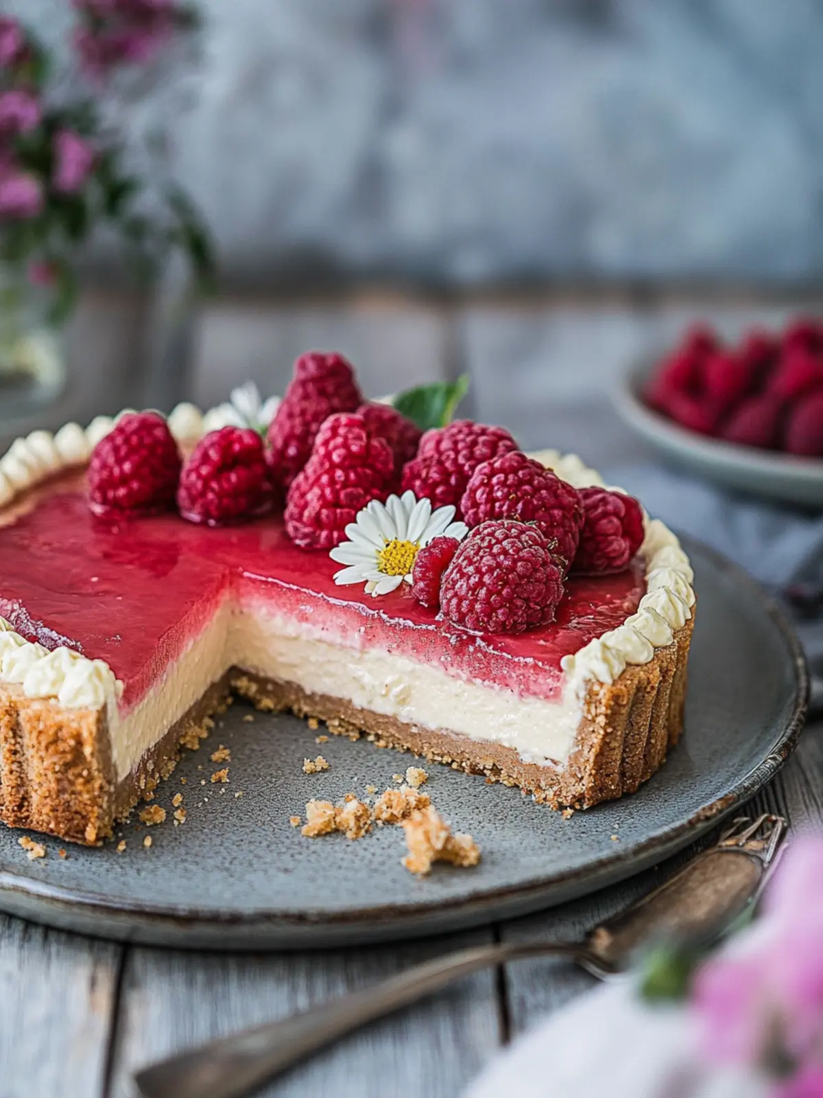 Frühlingsliebling – Rhabarber-Käsekuchen mit knusprigem Boden 4 Frühlingsliebling – Rhabarber-Käsekuchen